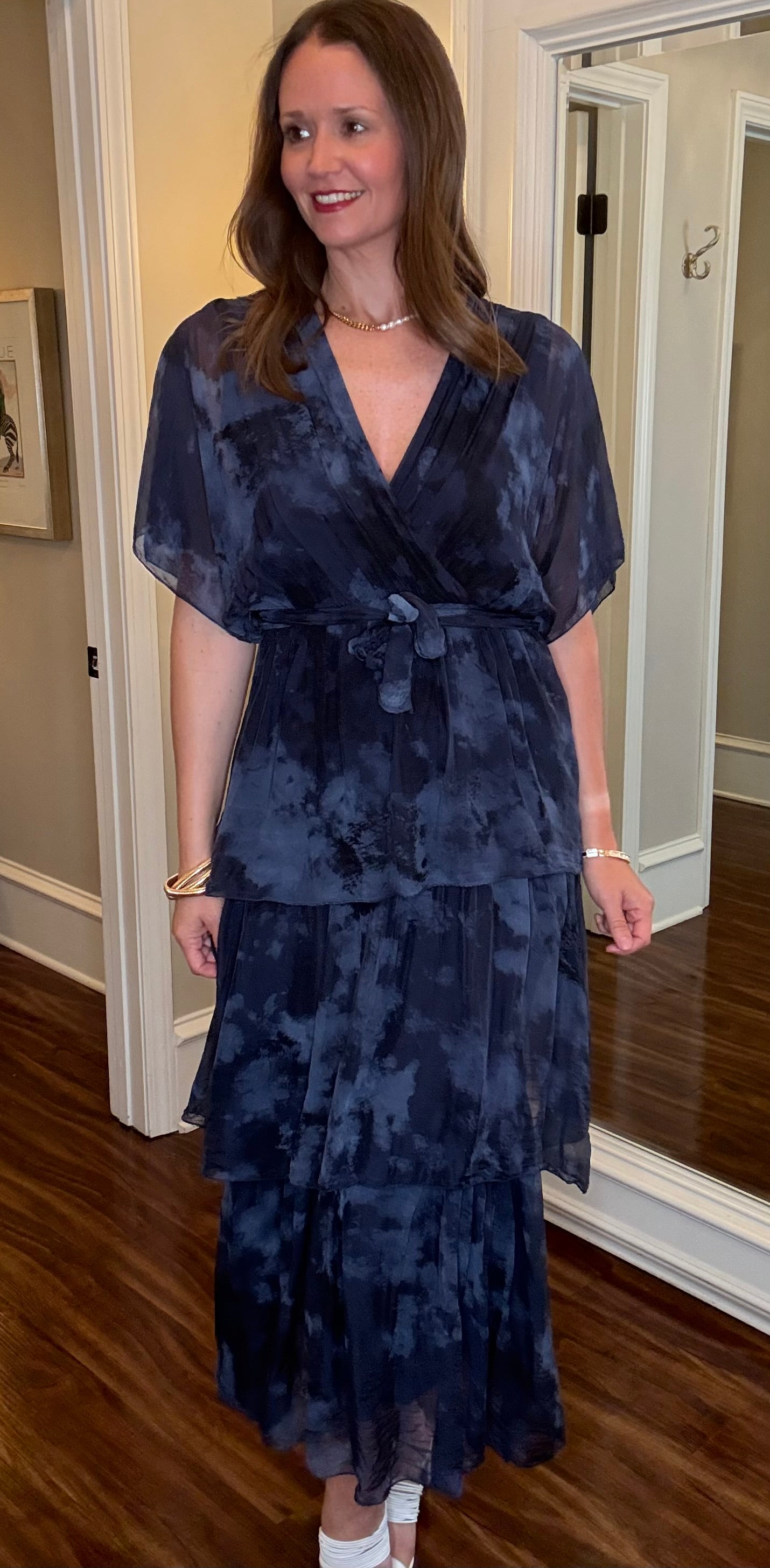 LOOK MODE DETAILED SILK DRESS 5.28