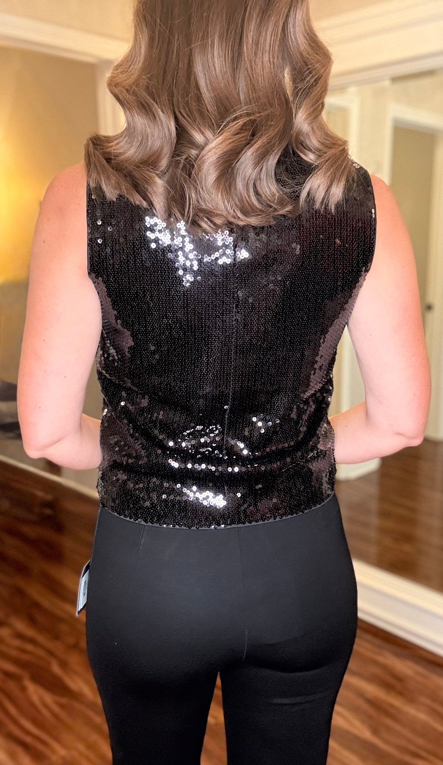 ADALINE BLACK SEQUIN SHELL 10.21