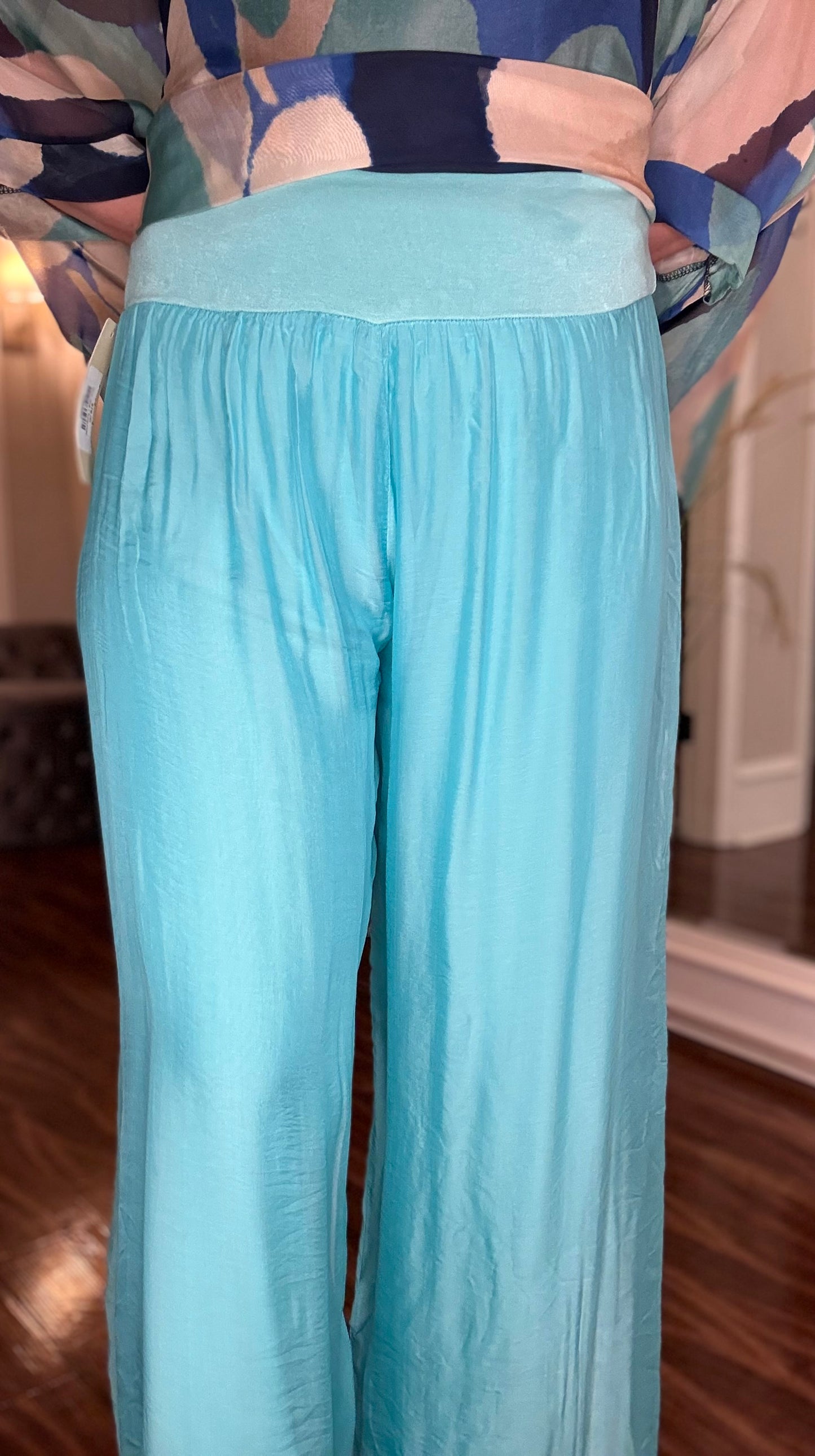 LOOK MODE SIDE SLIT SILK PANT (multiple colors) 3.25