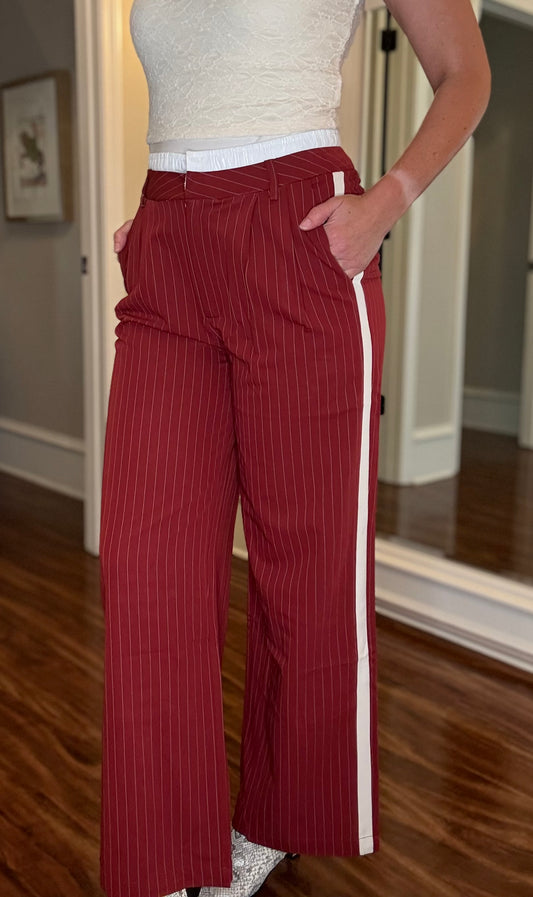 Y/D STRIPED PANTS WITH SIDE STRIPE DETAIL 8.5