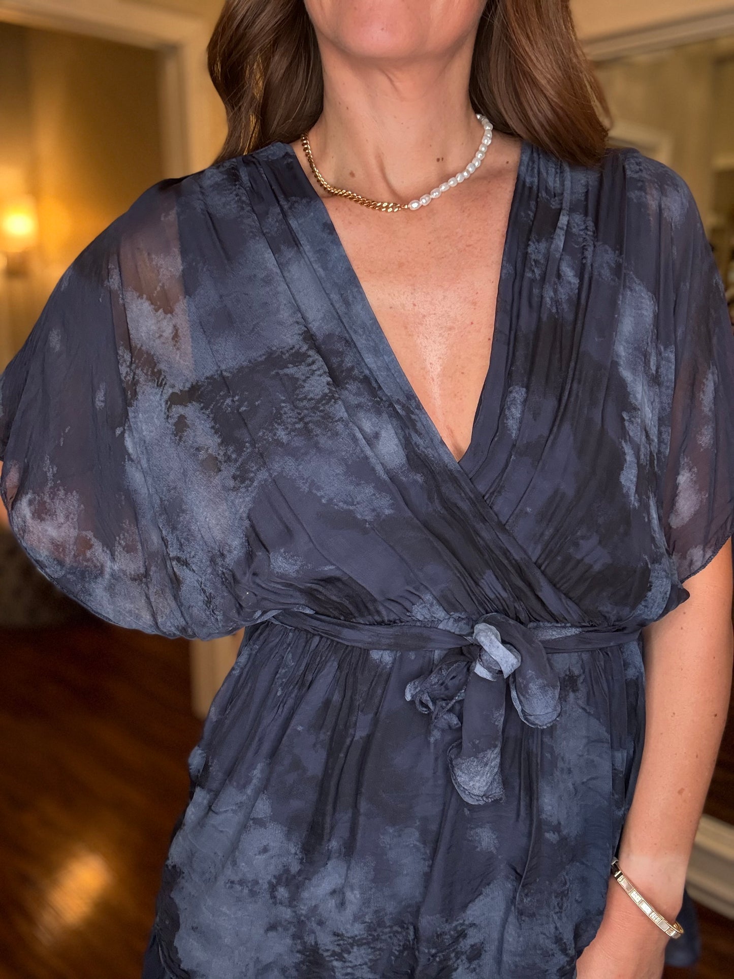 LOOK MODE DETAILED SILK DRESS 5.28