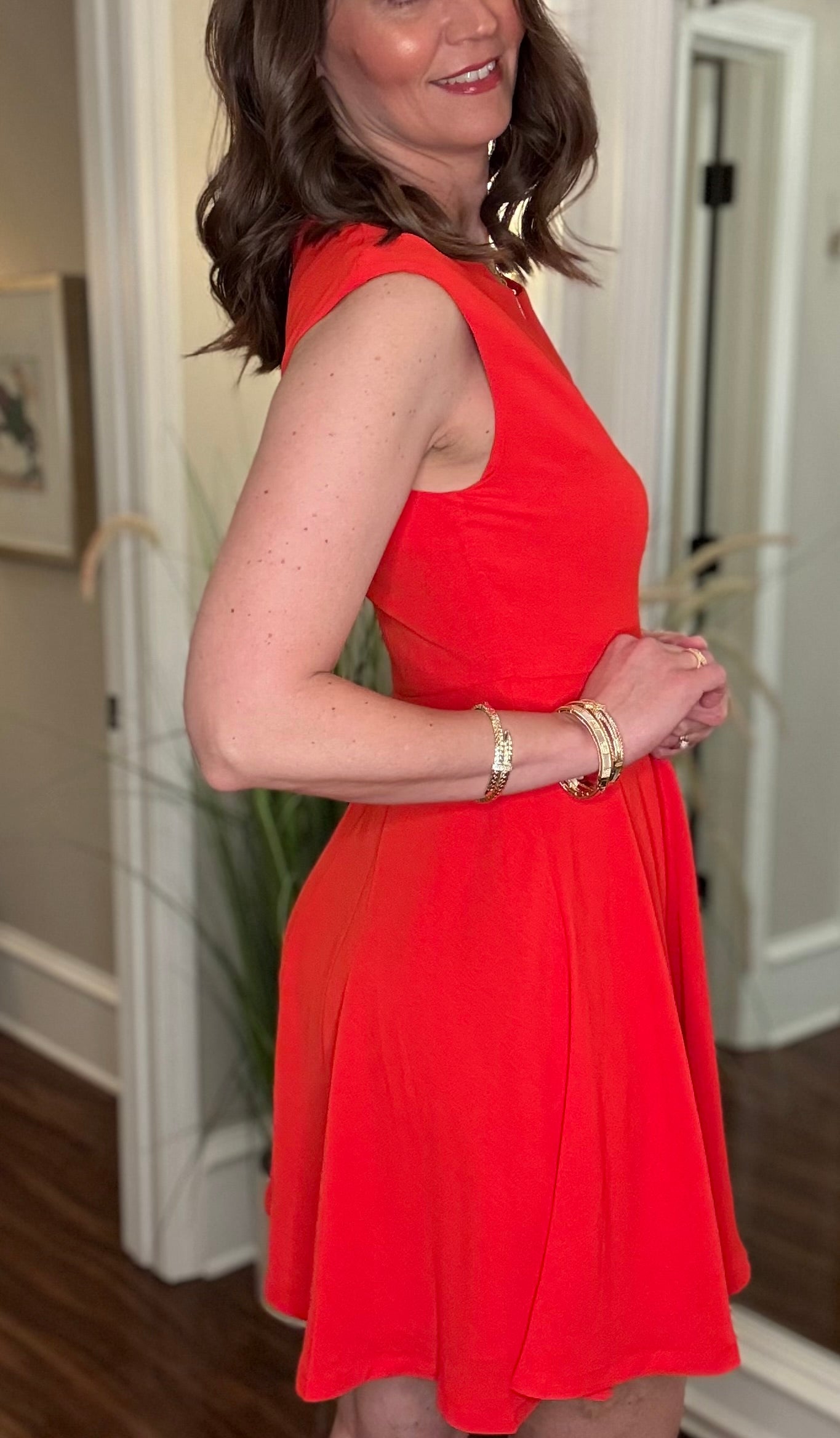 MOLLY BRACKEN S/SLV SWING DRESS 3.18