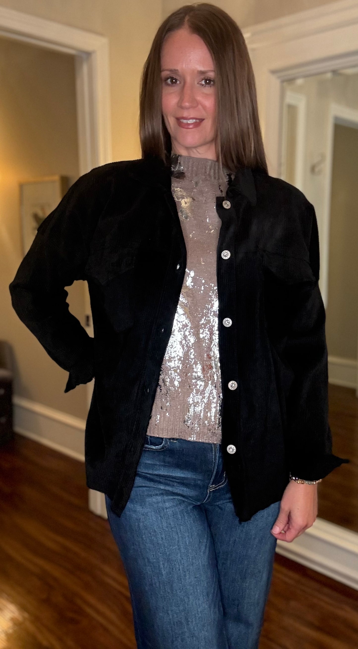 LOOK MODE CORDUROY BUTTON UP JACKET (multiple colors) 8.26