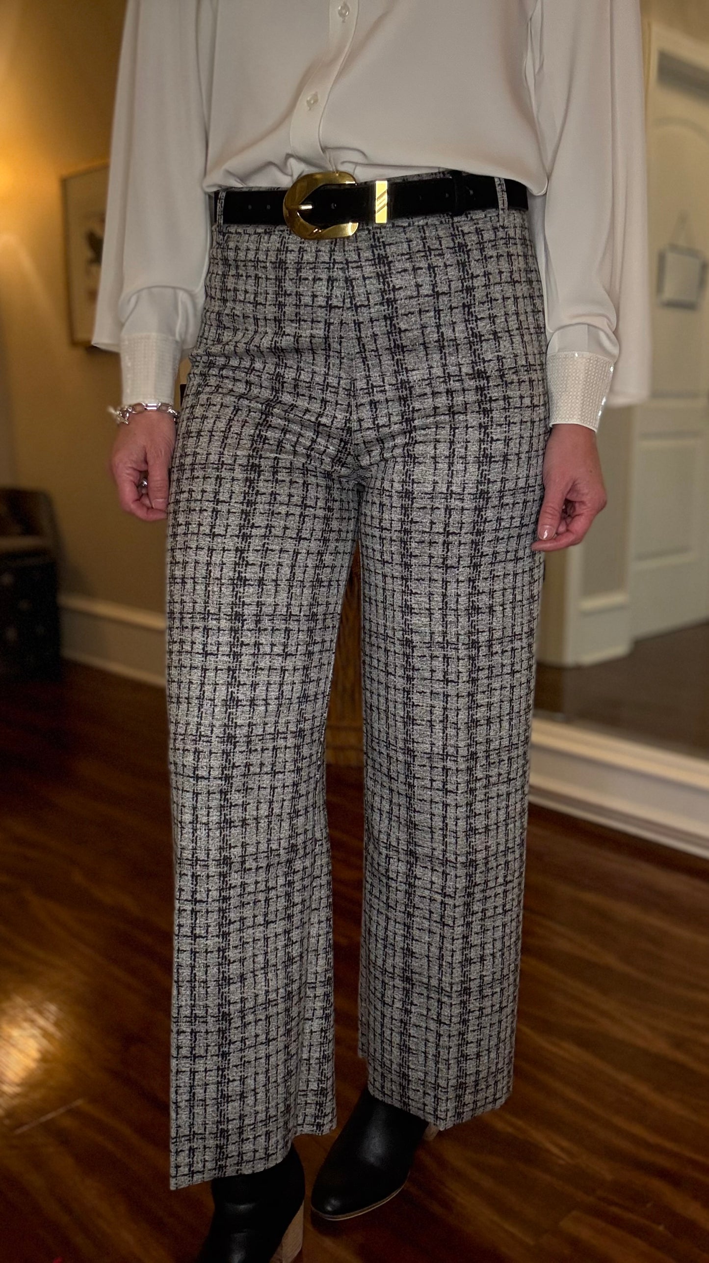 LYSSE ERIN HIGH RISE TWEED PANTS 10.21