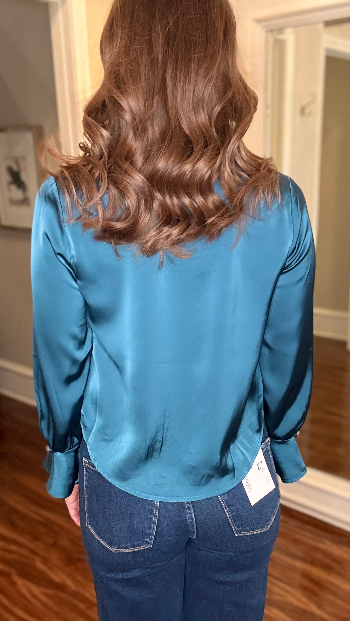 TEAL POET BLOUSE 1.9