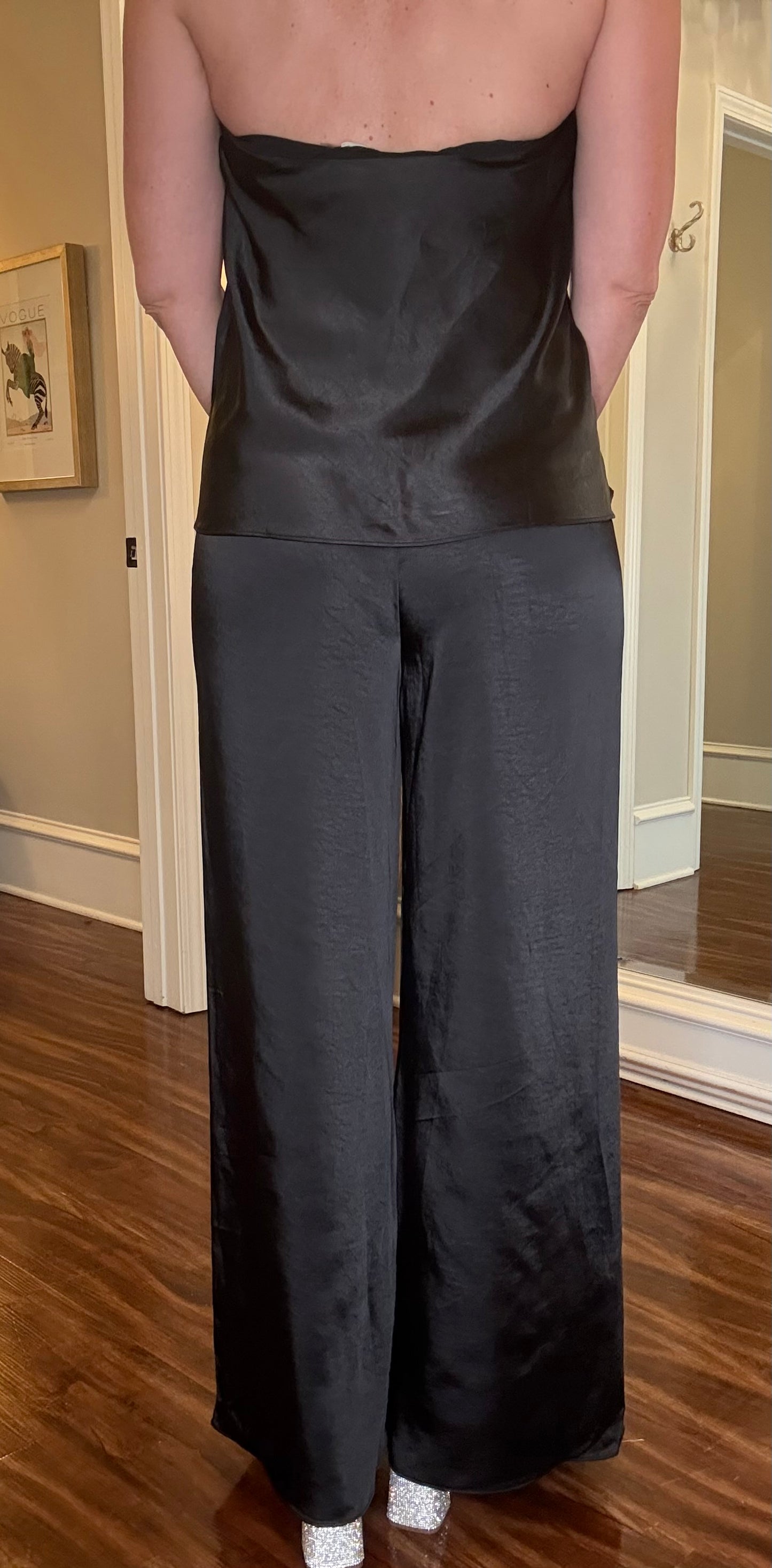 BLACK SATIN PANTS 10.21