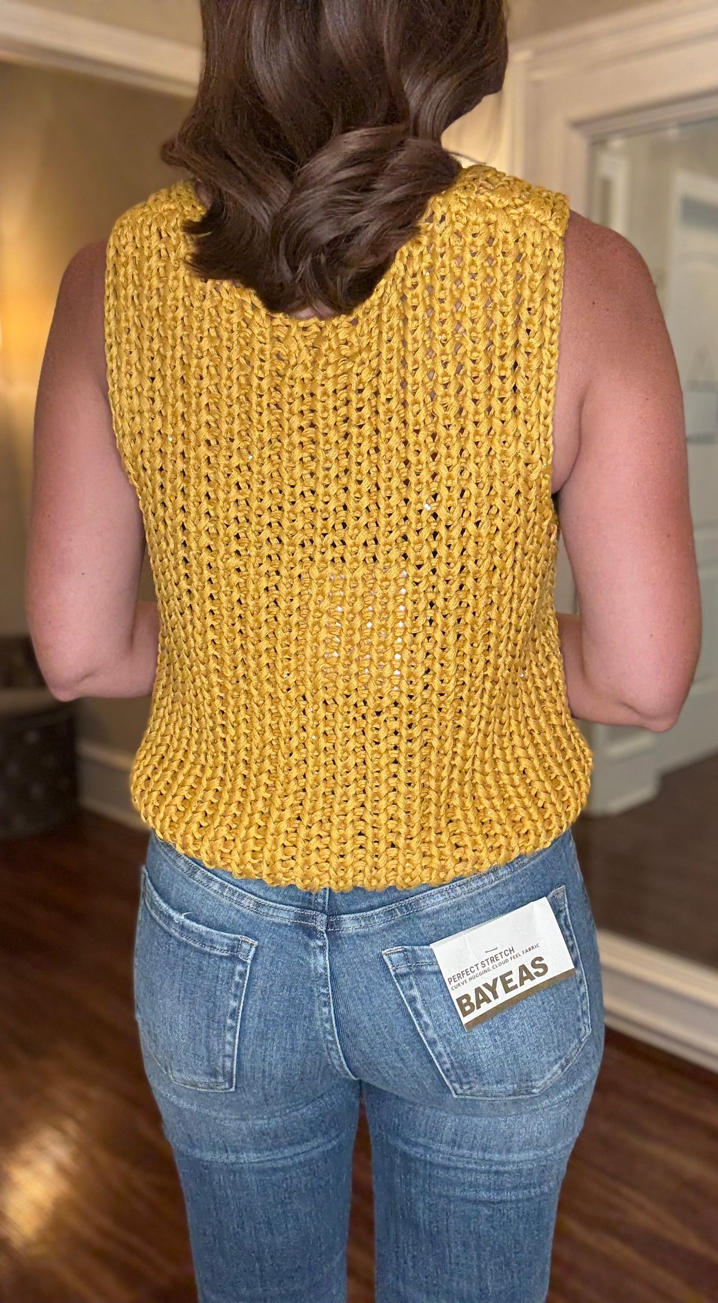 Q2 KNITTED V NECK SWEATER VEST (multiple  9.30