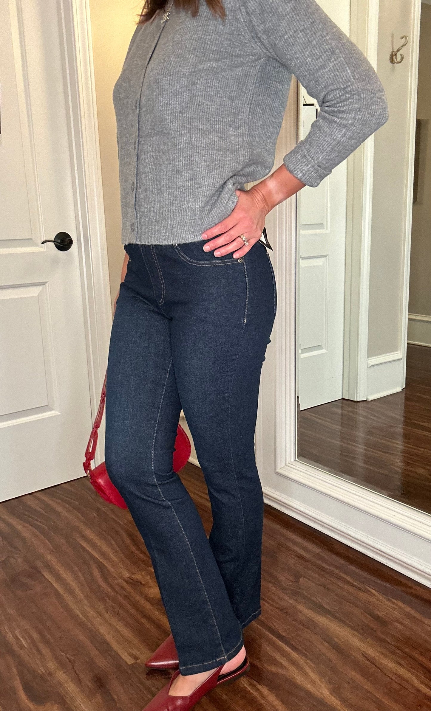 SLIMSATION FLARE LEG JEAN WITH POCKETS 9.24