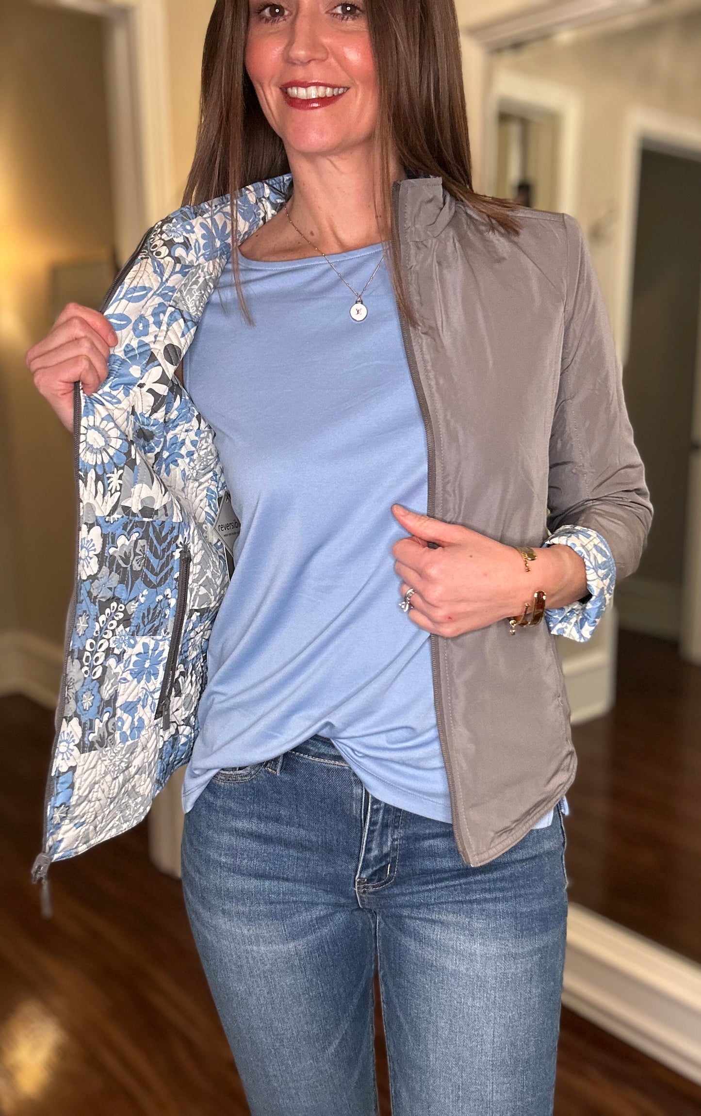 MULTIPLES REVERSIBLE QUILTED JACKET 12.23