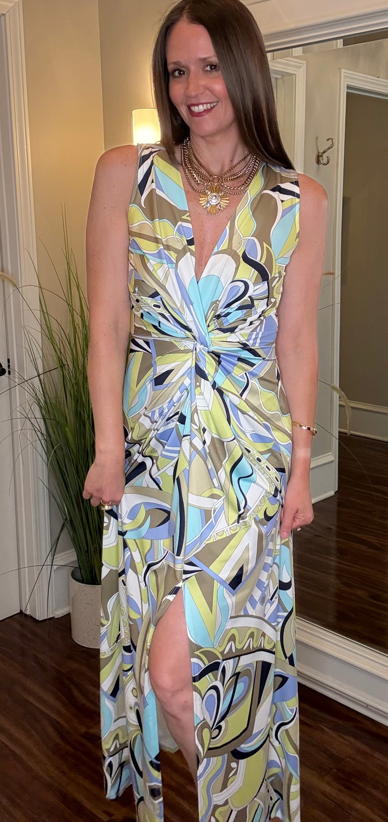 ARIELLA USA TWIST FRONT MAXI DRESS (multiple colors) 5.14