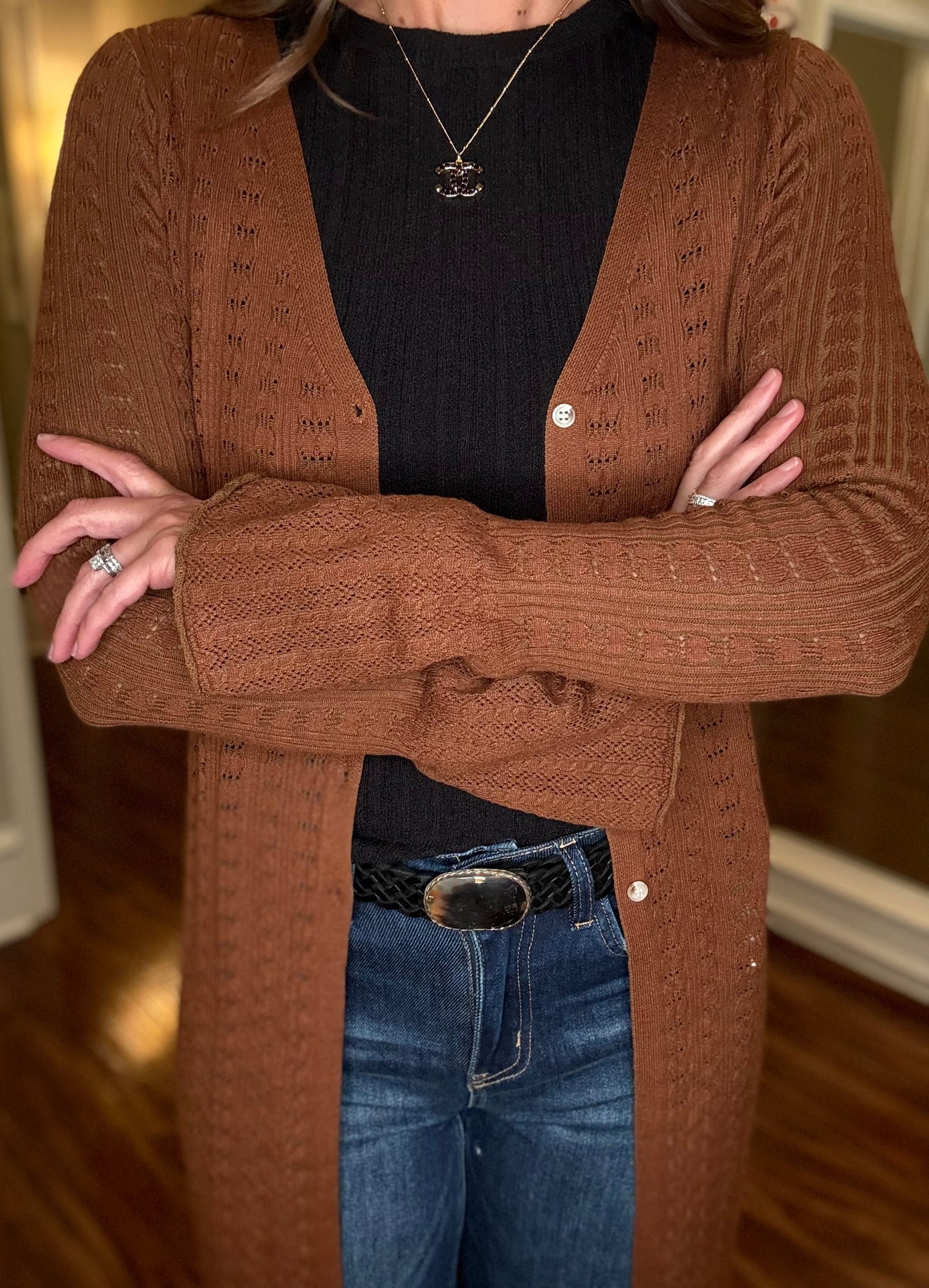 PROMESA LONG POINTELLE CARDI 7.30