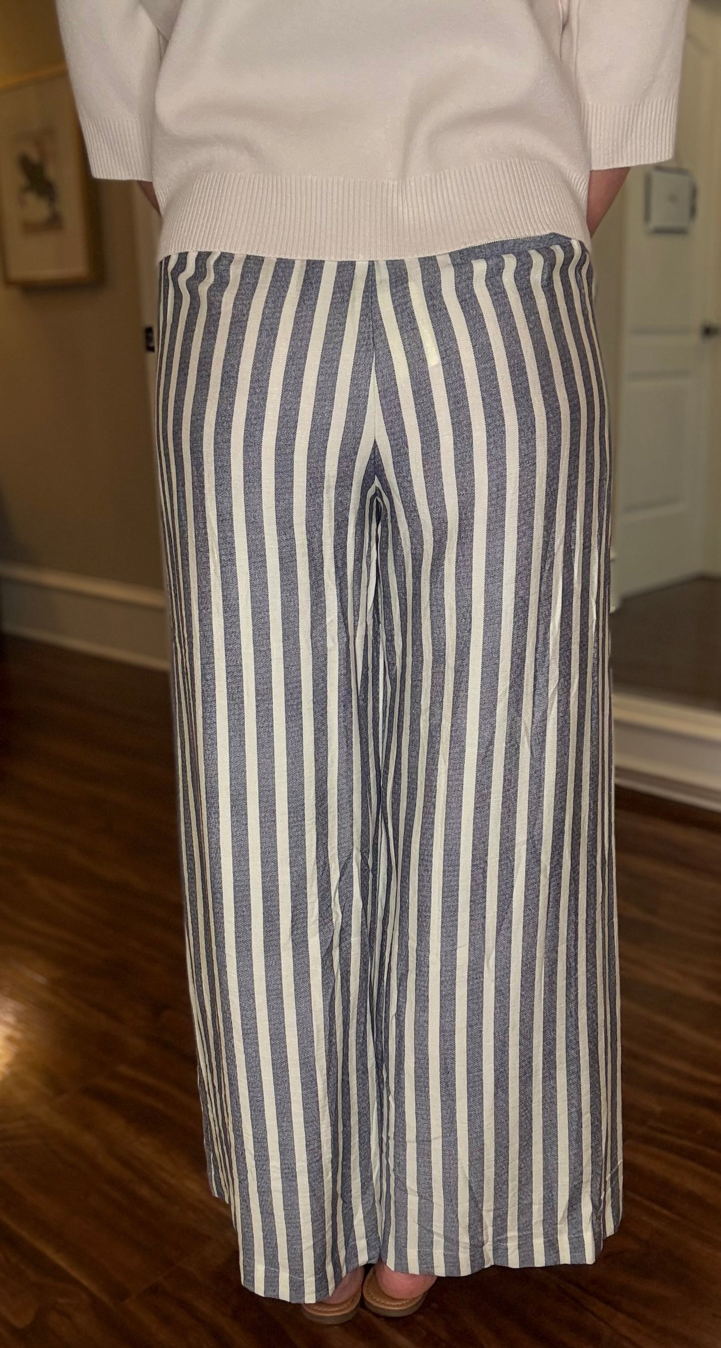 CHAMBRAY STRIPED PANT 1.9