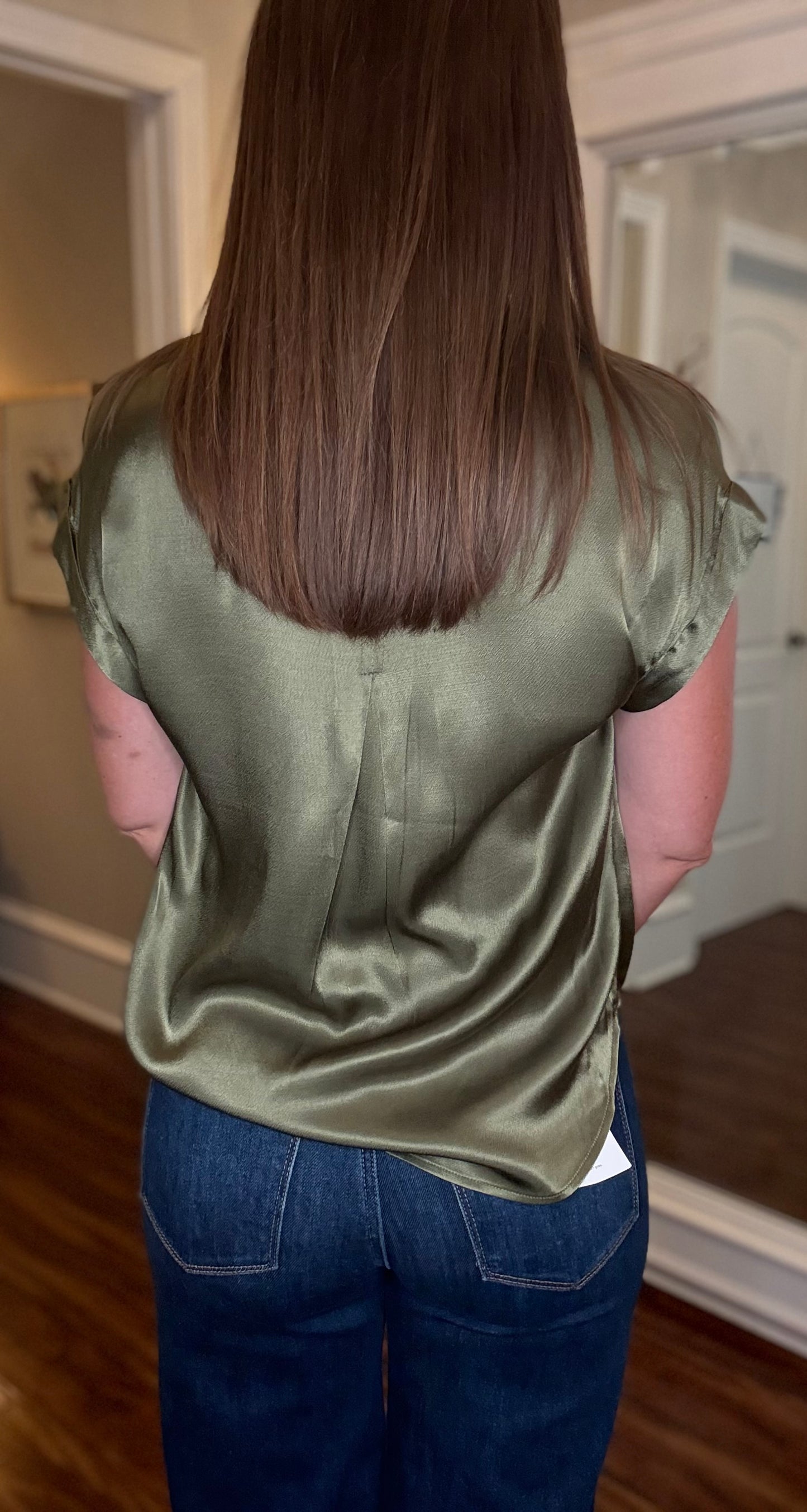 VELVET HEART CUFFED SHORT SLEEVE BLOUSE (multiple colors) 8.26