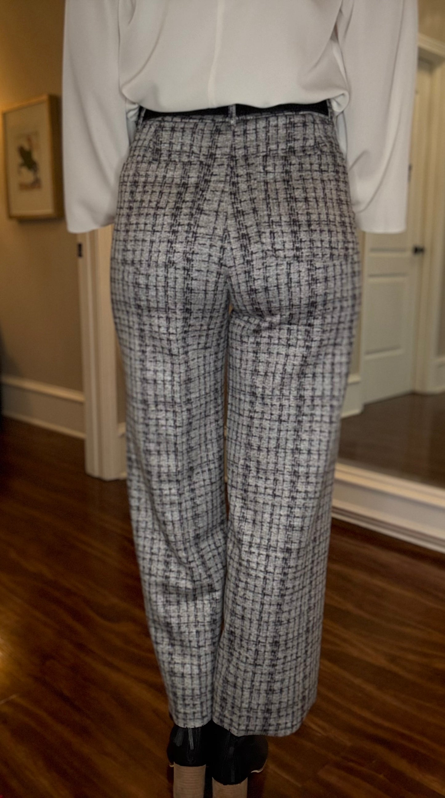 LYSSE ERIN HIGH RISE TWEED PANTS 10.21