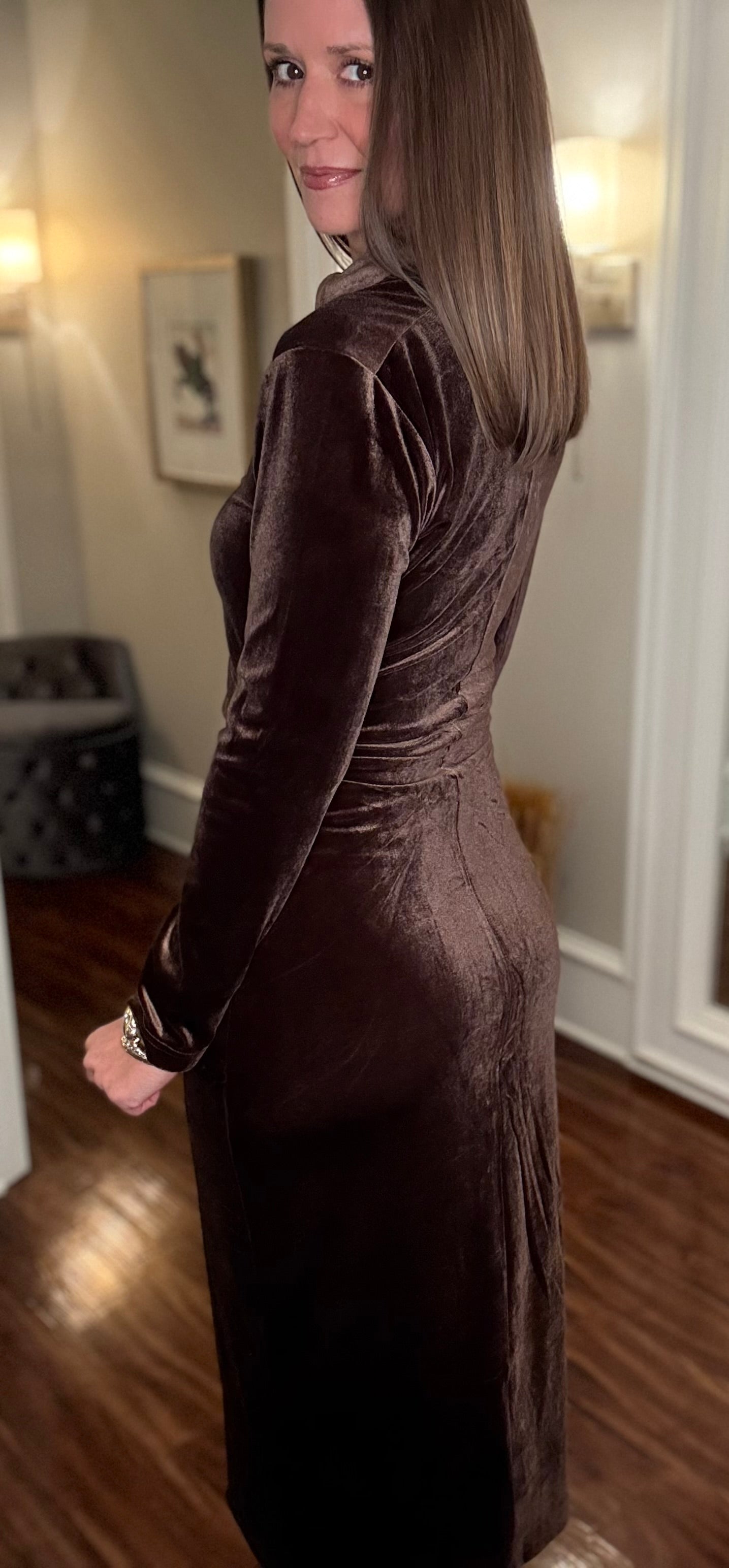 VELVET HEART CHOCOLATE VELVET DRESS 10.8