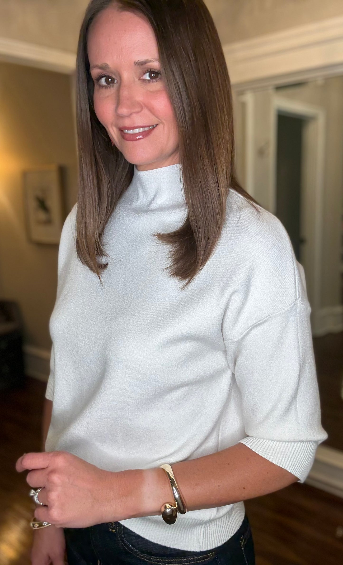 BRAND BAZAR CROPIE MOCK NECK SWEATER (multiple colors) 10.02