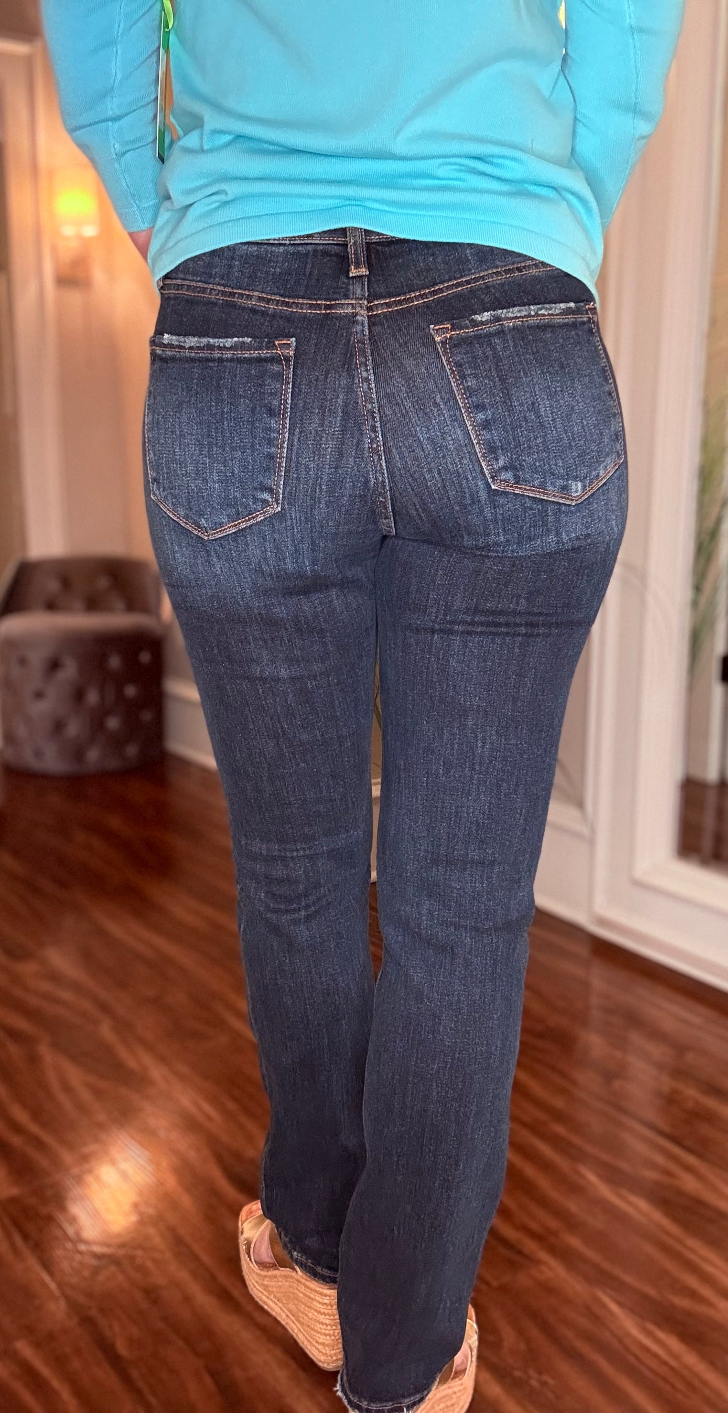 VERVET HIGH RISE SLIM STRAIGHT JEAN 3.3