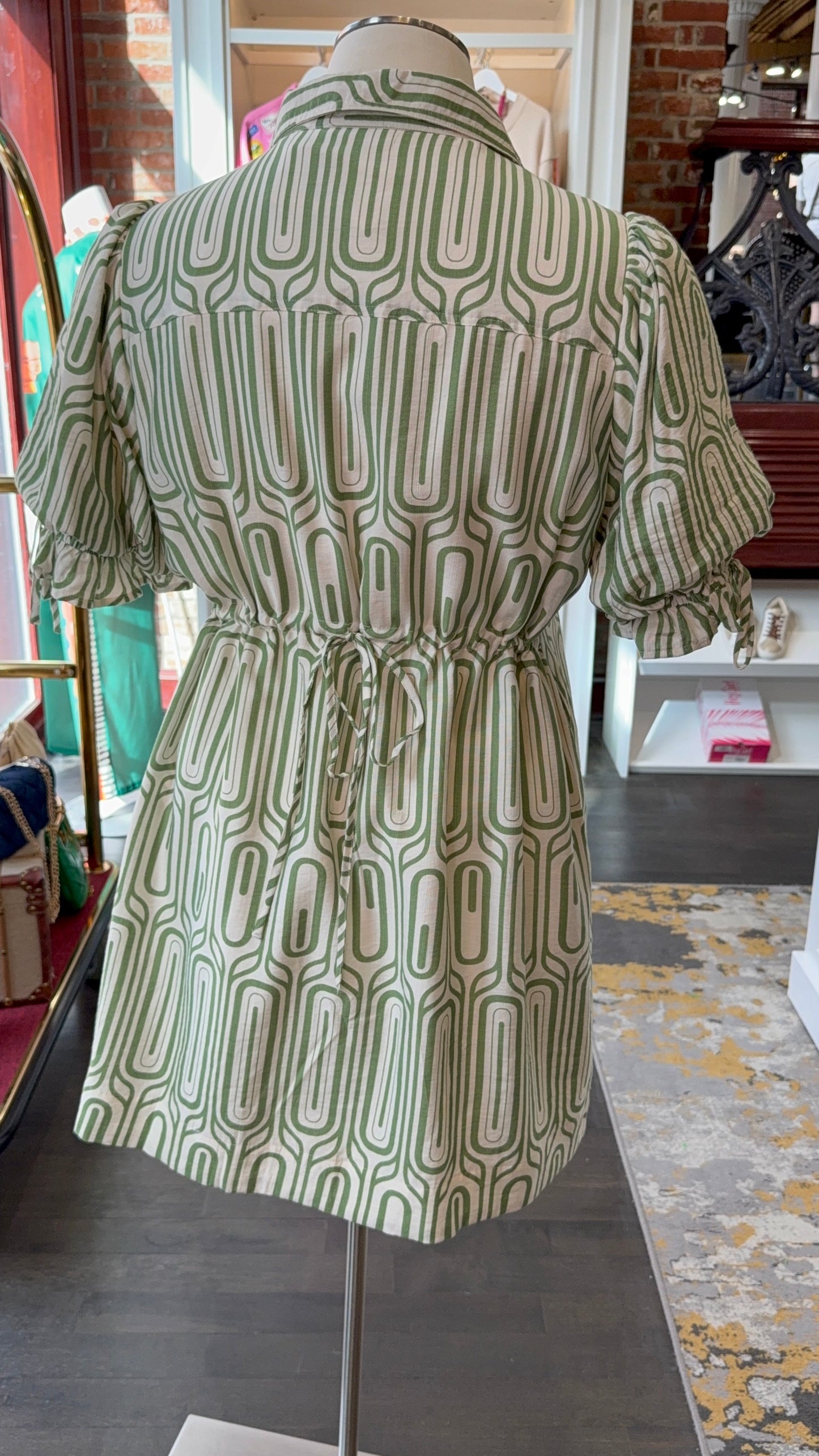 ENTRO PLUS SIZE OLIVE KNEE LENGTH DRESS 2.5