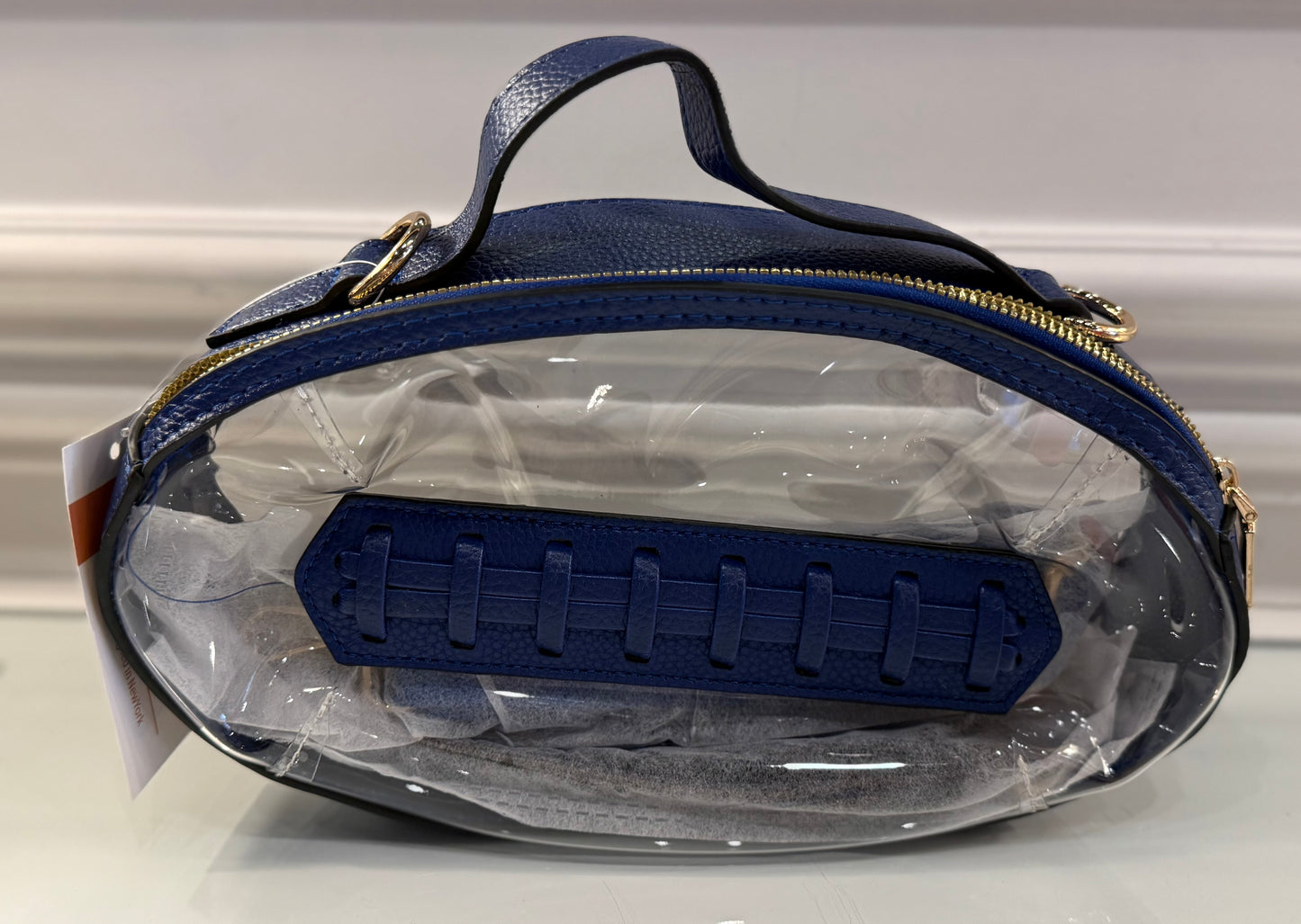 GAME DAY FOOTBALL CLEAR BAG (multiple colors) 8.19