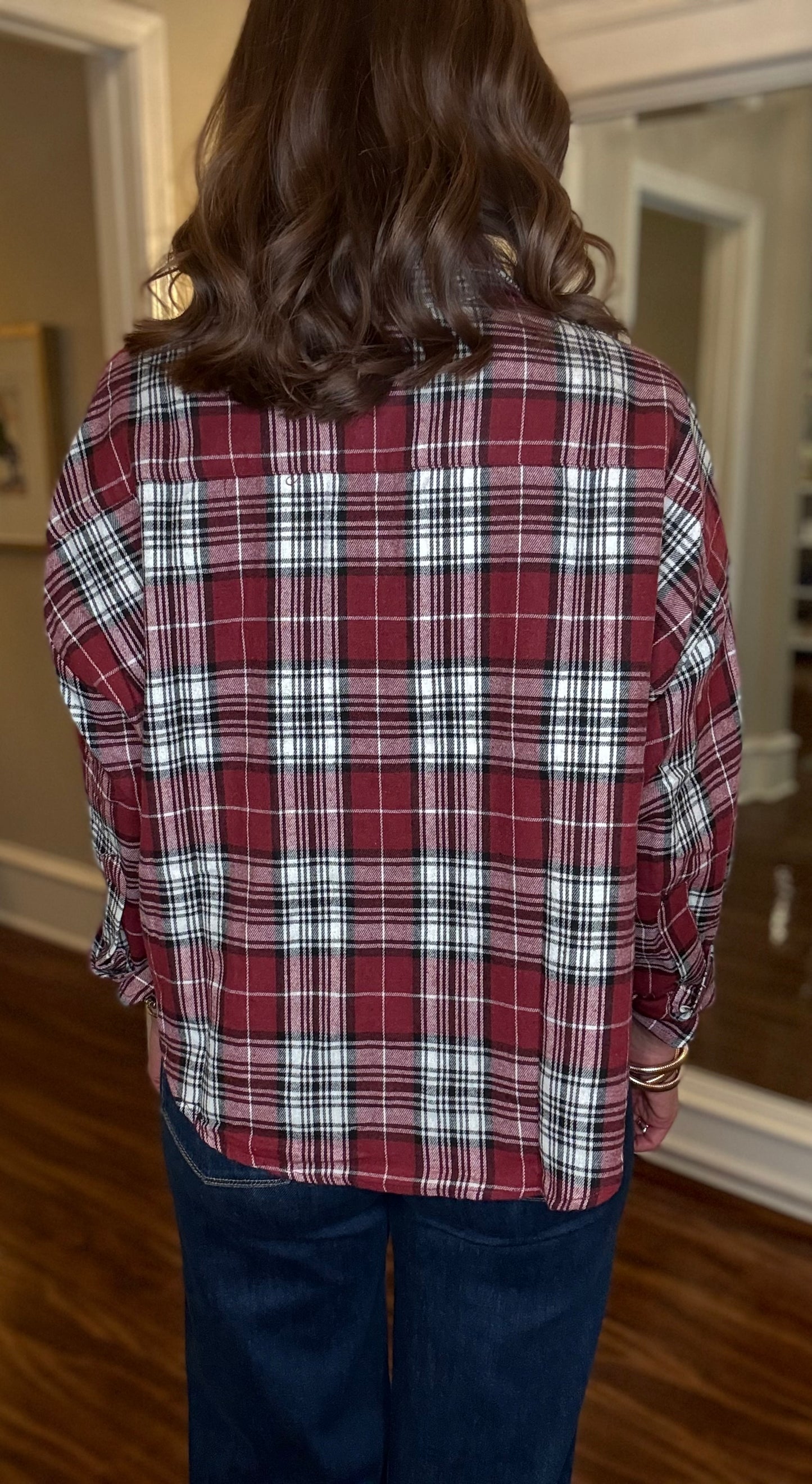 MIOU MUSE PLAID BUTTON DOWN SHIRT 8.26