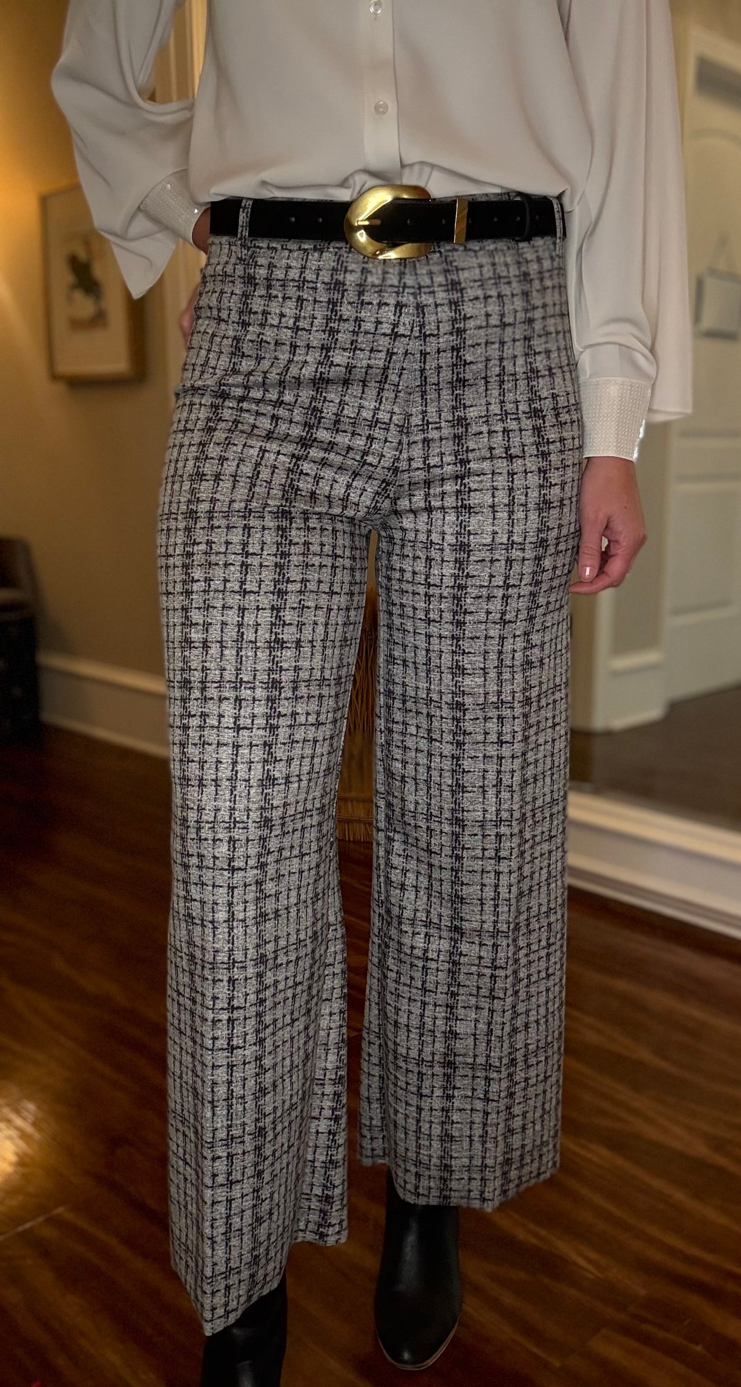 LYSSE ERIN HIGH RISE TWEED PANTS 10.21