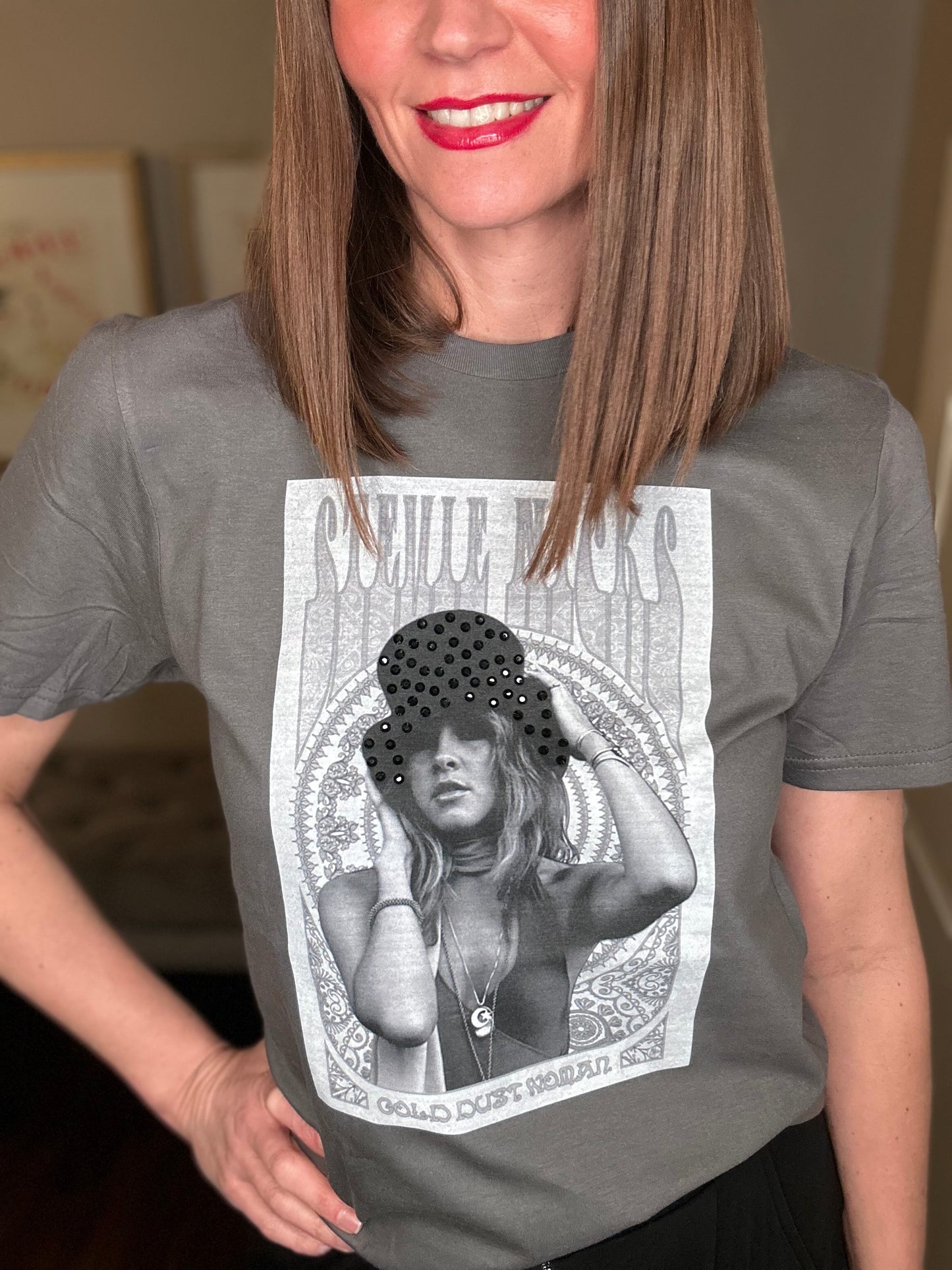 Free 2 Be Stevie Nicks Bling Tee