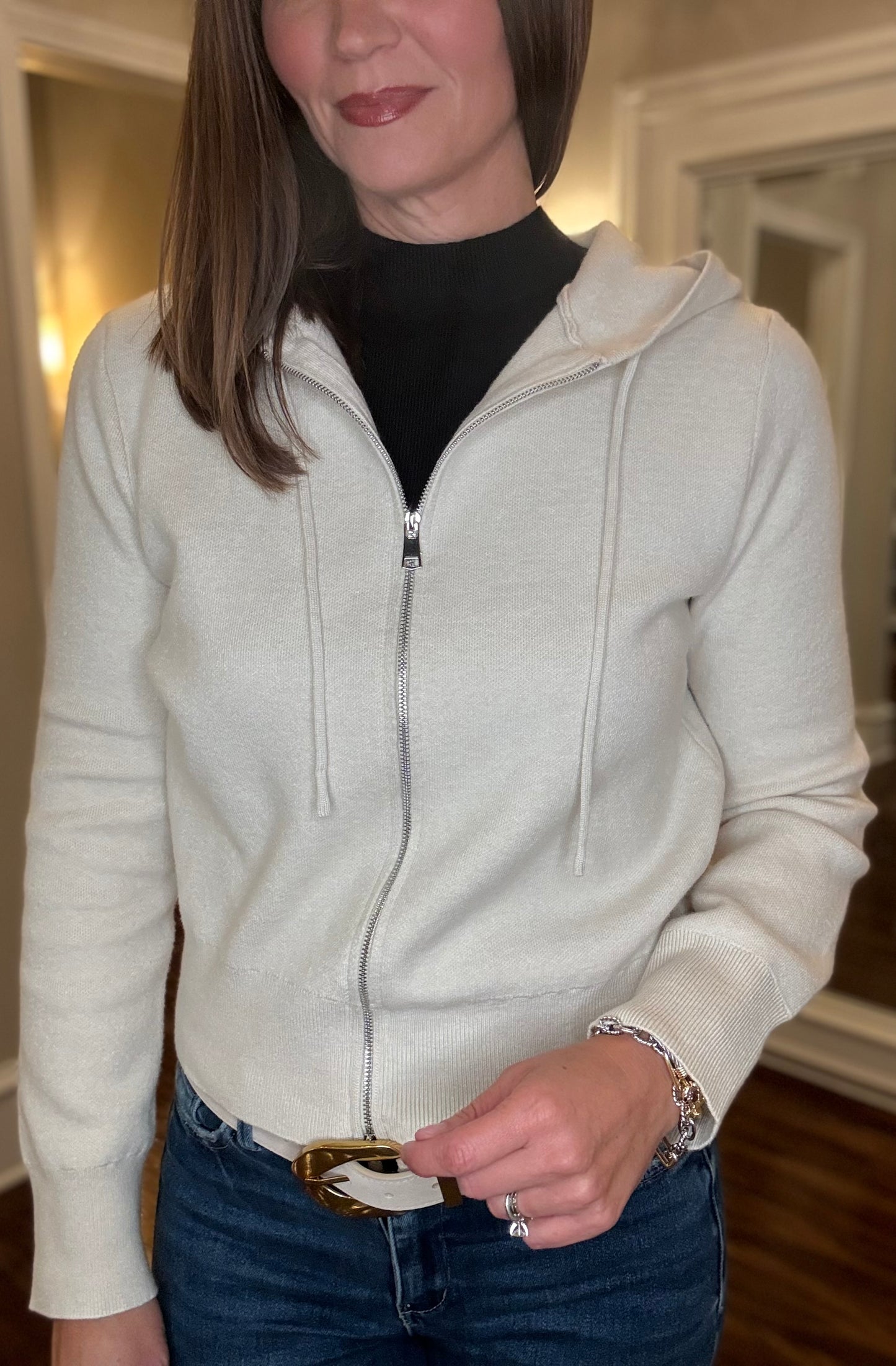 PINCH ZIP UP HOODIE SWEATER (multiple colors) 9.17