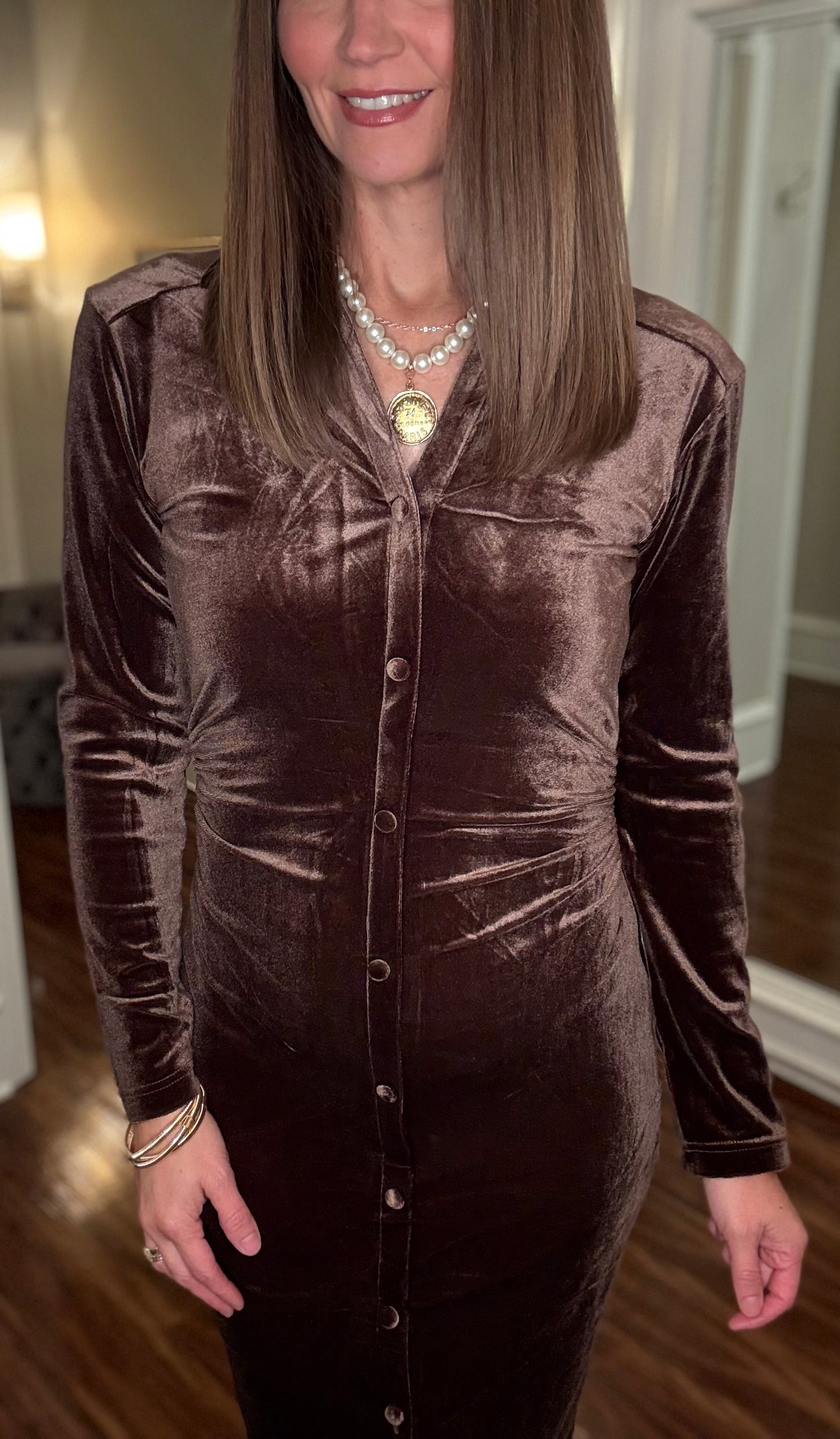 VELVET HEART CHOCOLATE VELVET DRESS 10.8