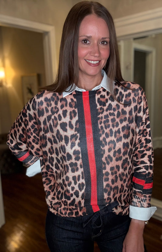 BRAND BAZAR LEOPARD DESIGNER TOP 10.02