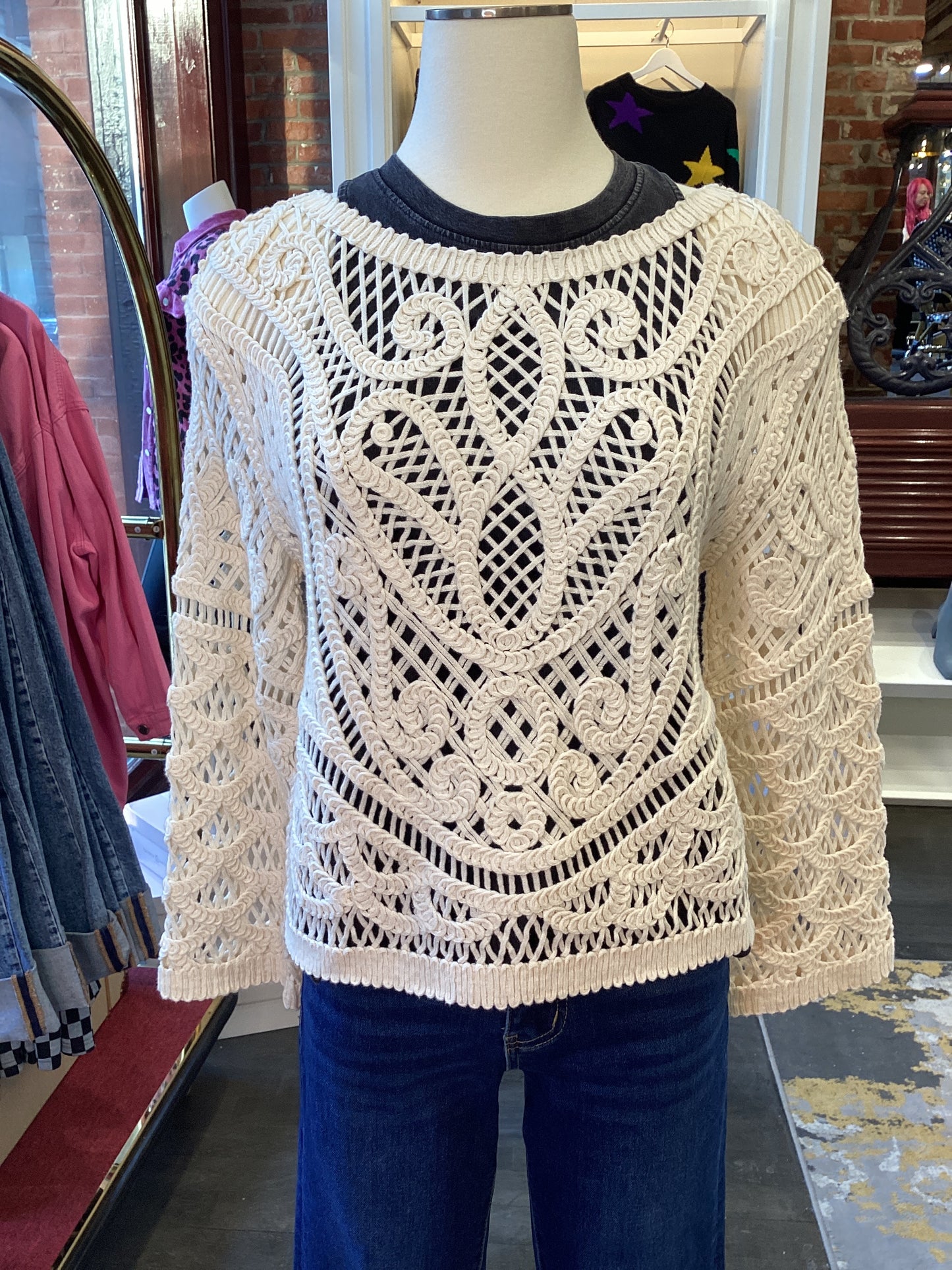 BOAT NECK CROCHET TOP 1.7