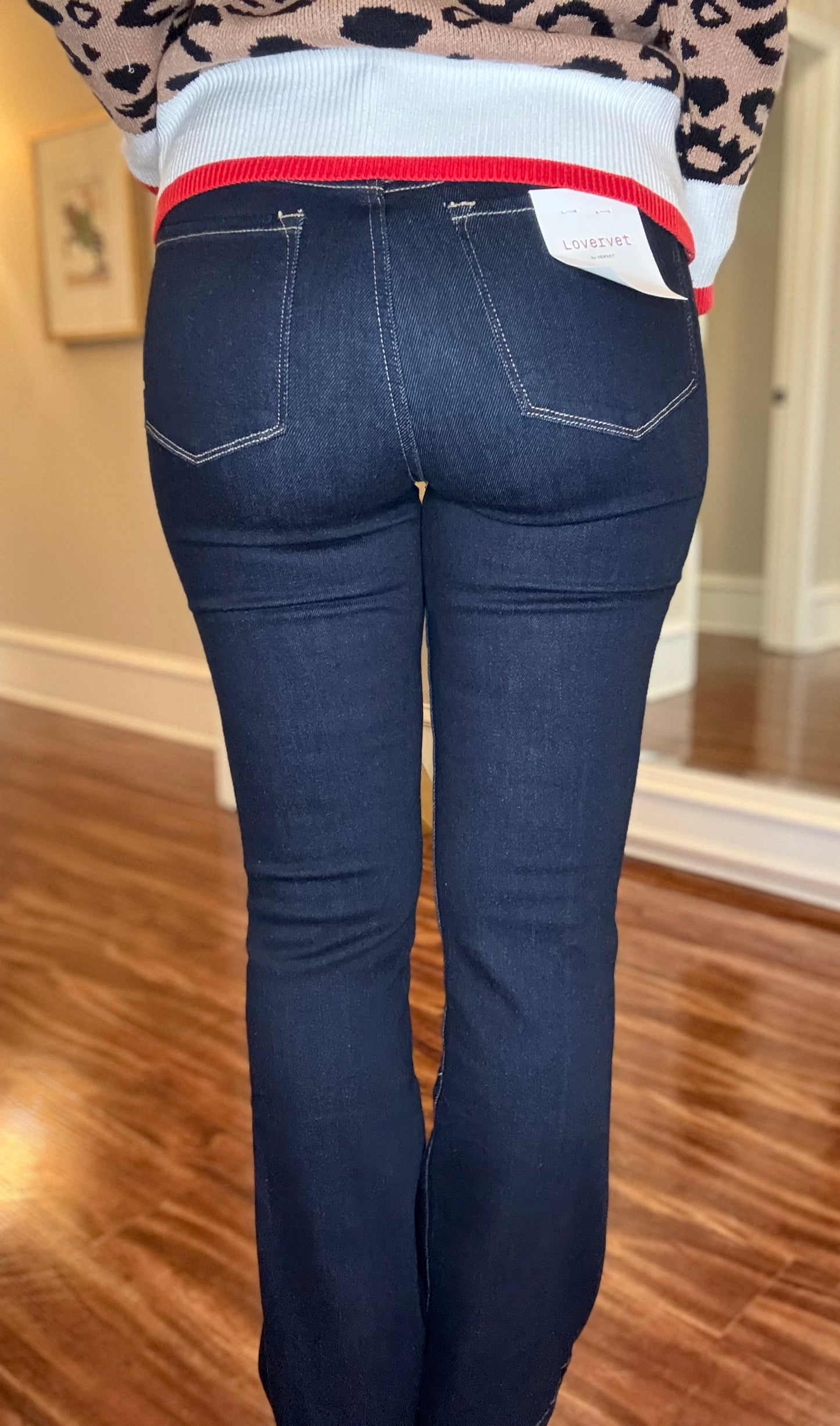 VERVET PINTUCK BOOT CUT JEANS 12.3