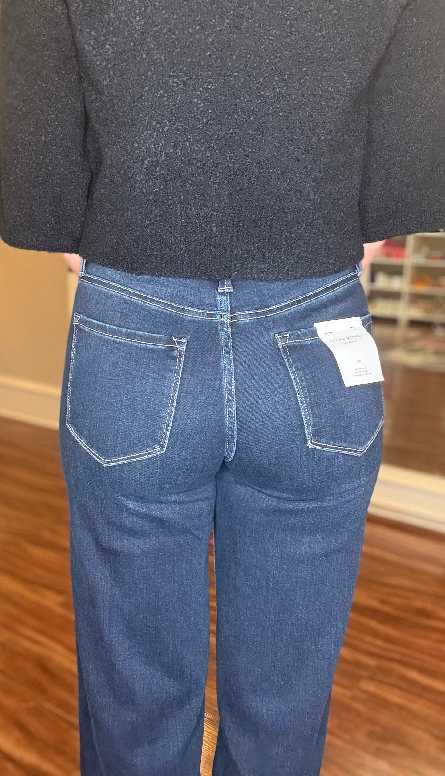 FLYING MONKEY HARMONIOUS LIGHT WIDE LEG JEAN 10.13