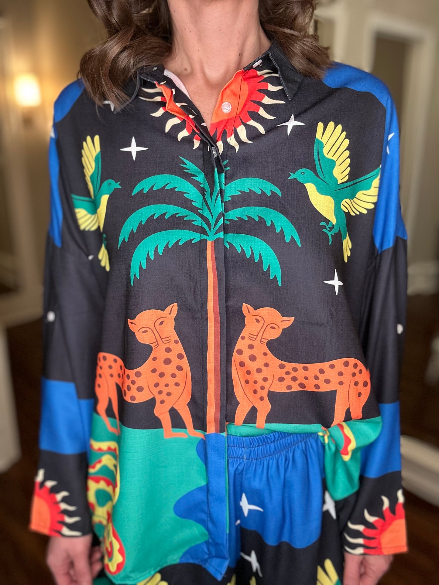 TROPICAL PRINT RESORT WEAR TOP 1.7