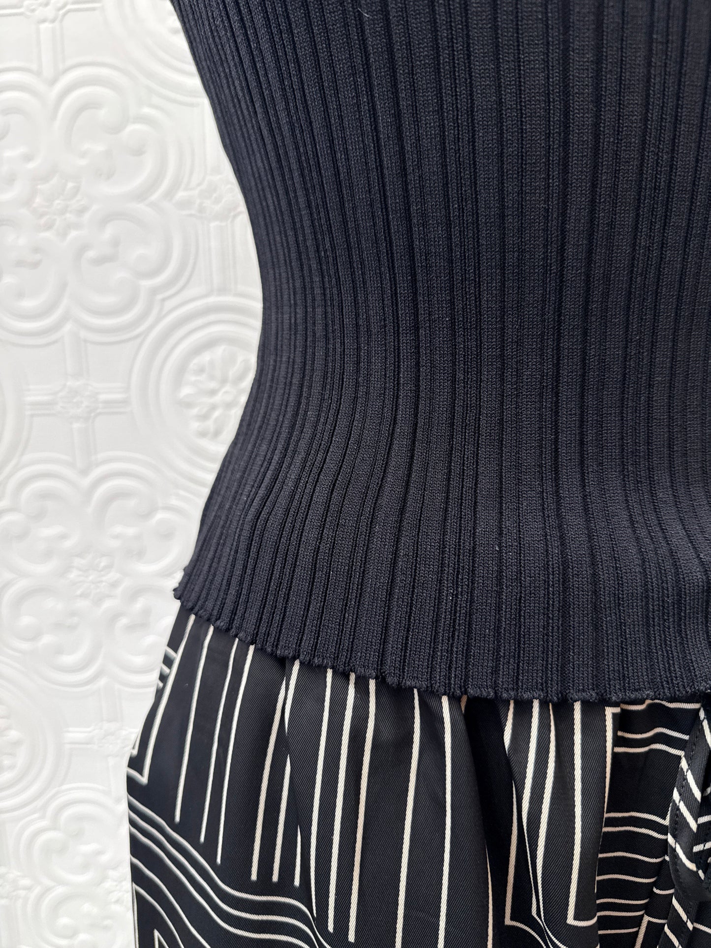 MIOU MUSE RIBBED KNITTED TOP 9.4