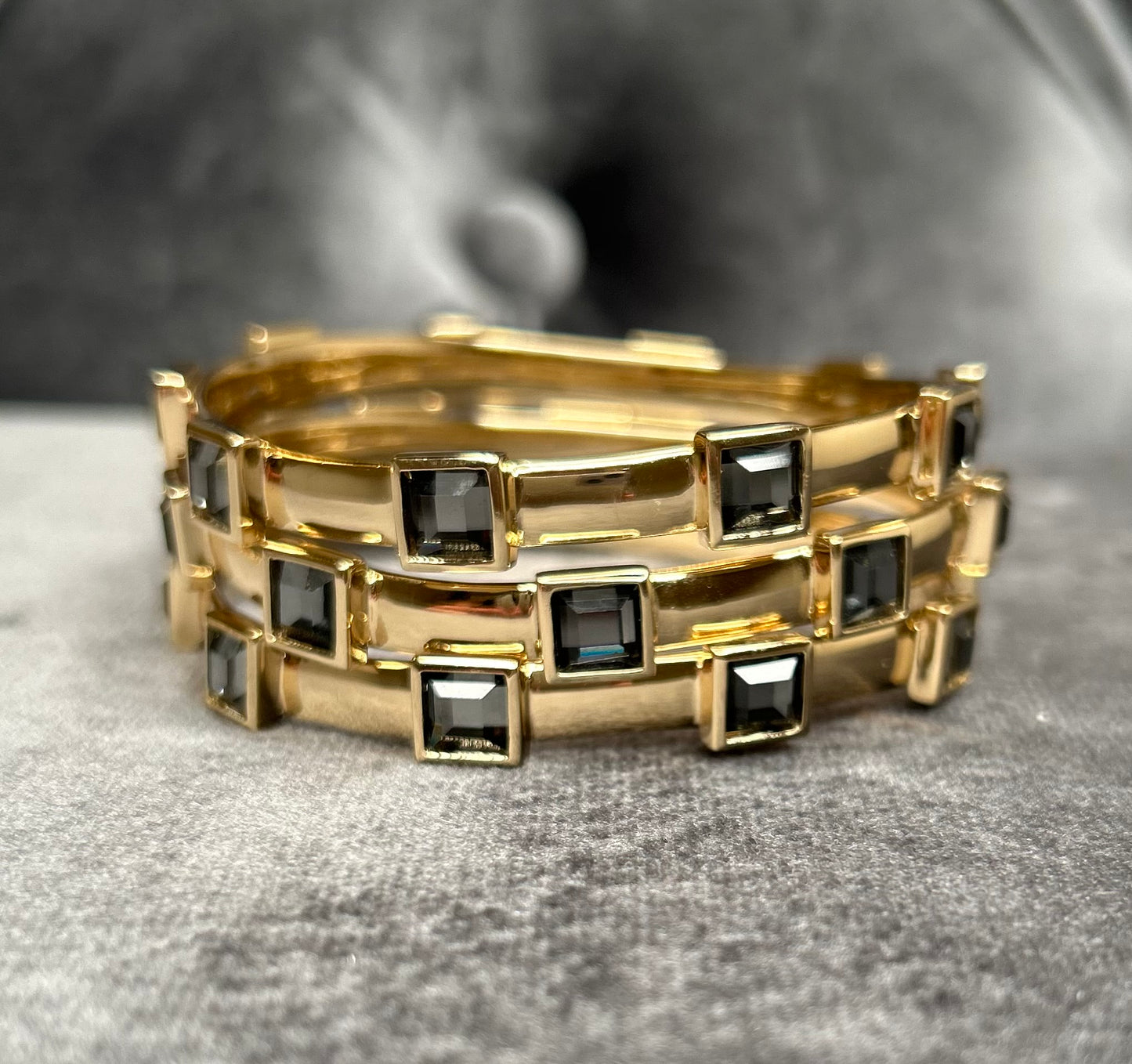 L GEORGE DORENE CRYSTAL BANGLES