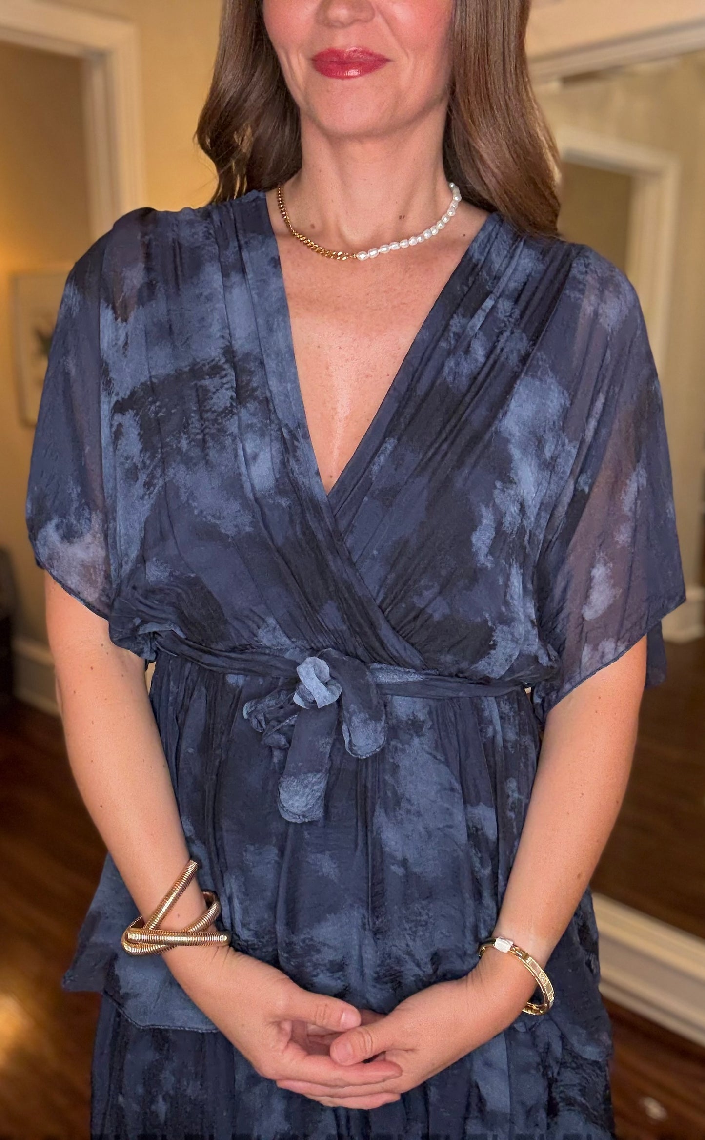 LOOK MODE DETAILED SILK DRESS 5.28