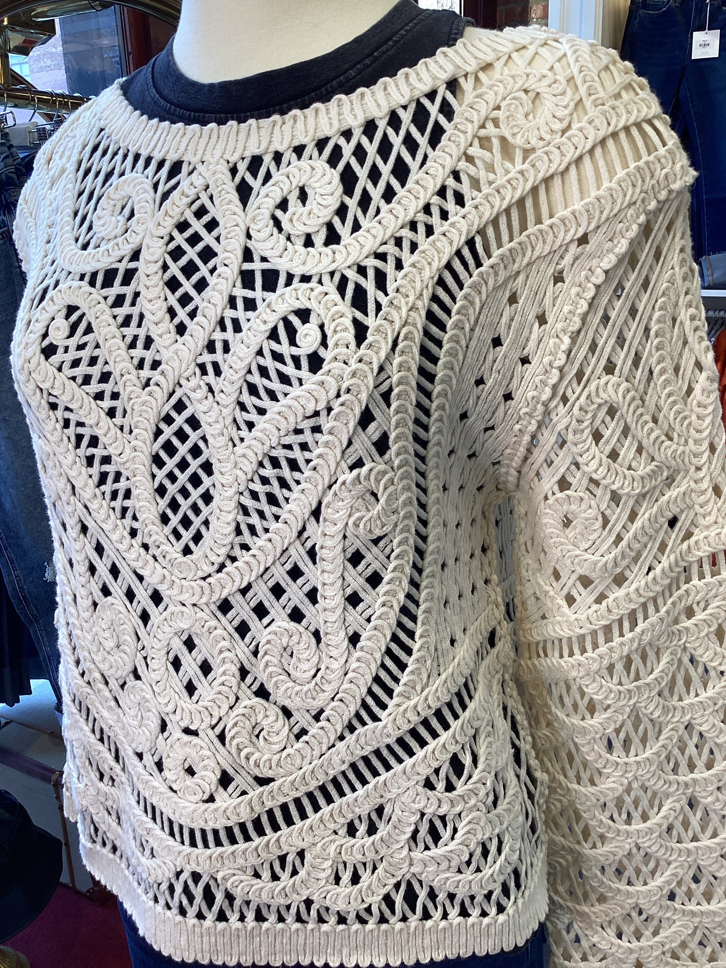 BOAT NECK CROCHET TOP 1.7