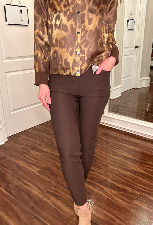 MINK PULL ON ANKLE PANT
