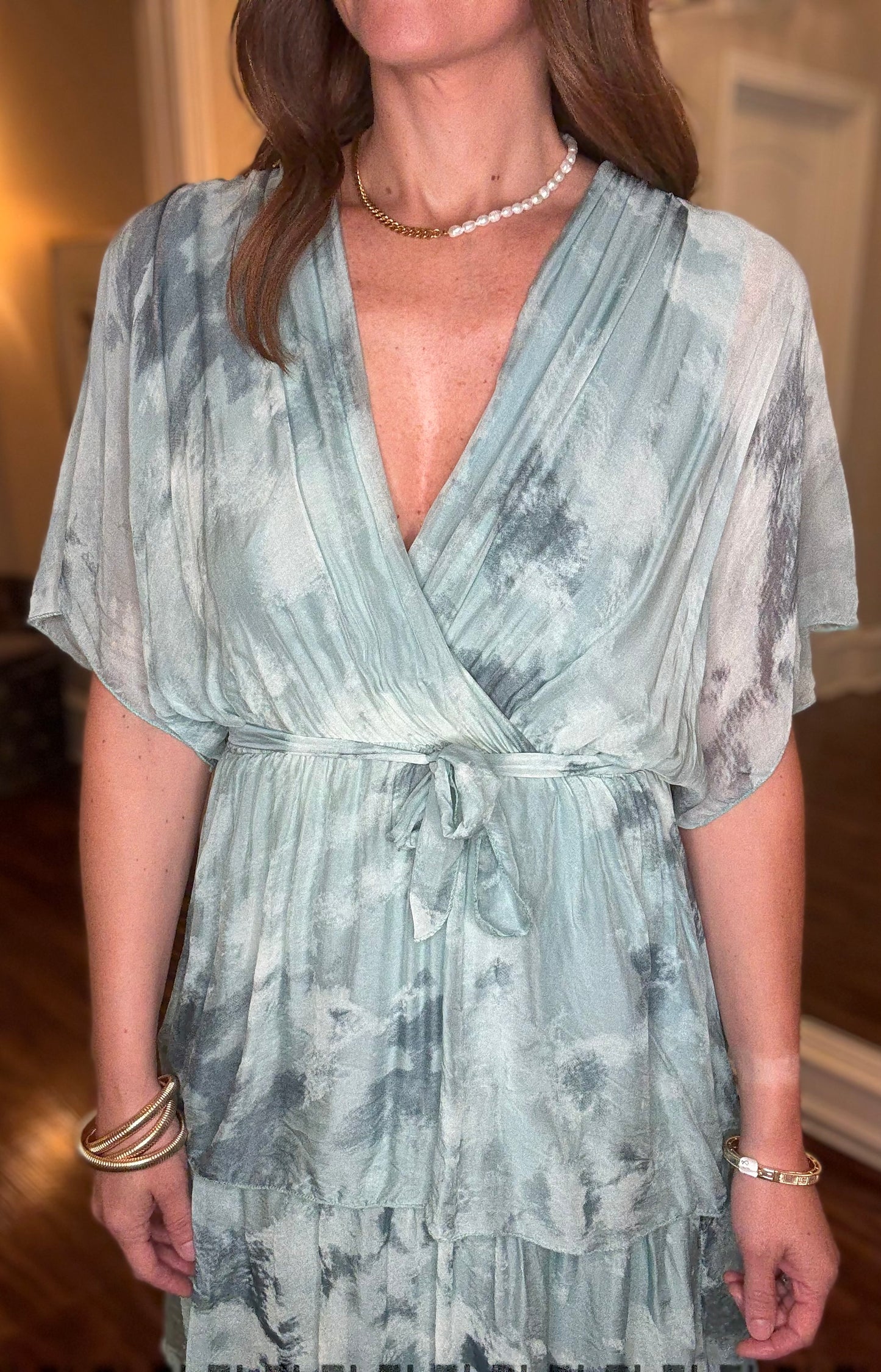 LOOK MODE DETAILED SILK DRESS 5.28