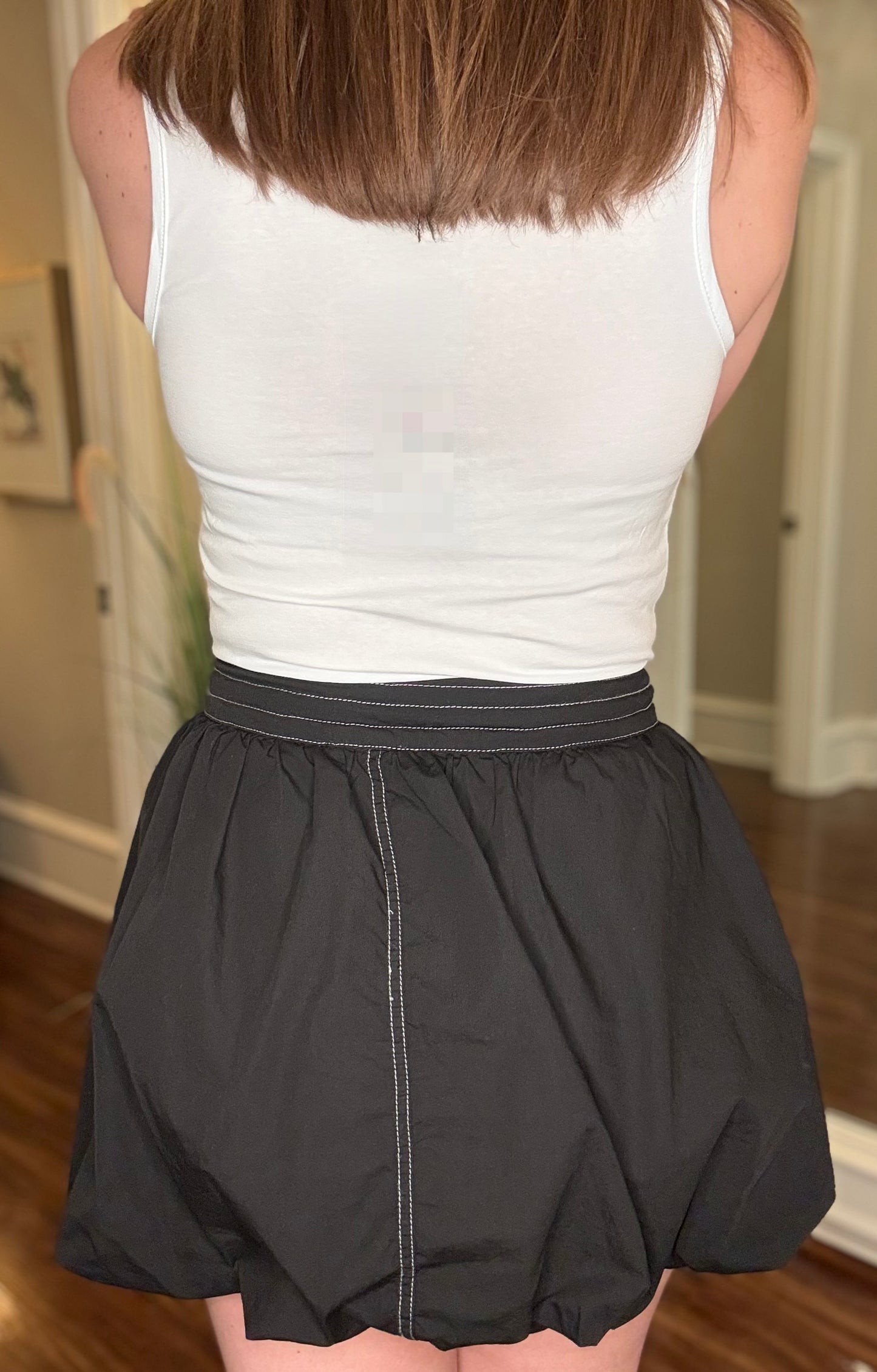EESOME BLACK BUBBLE SKIRT 4.23