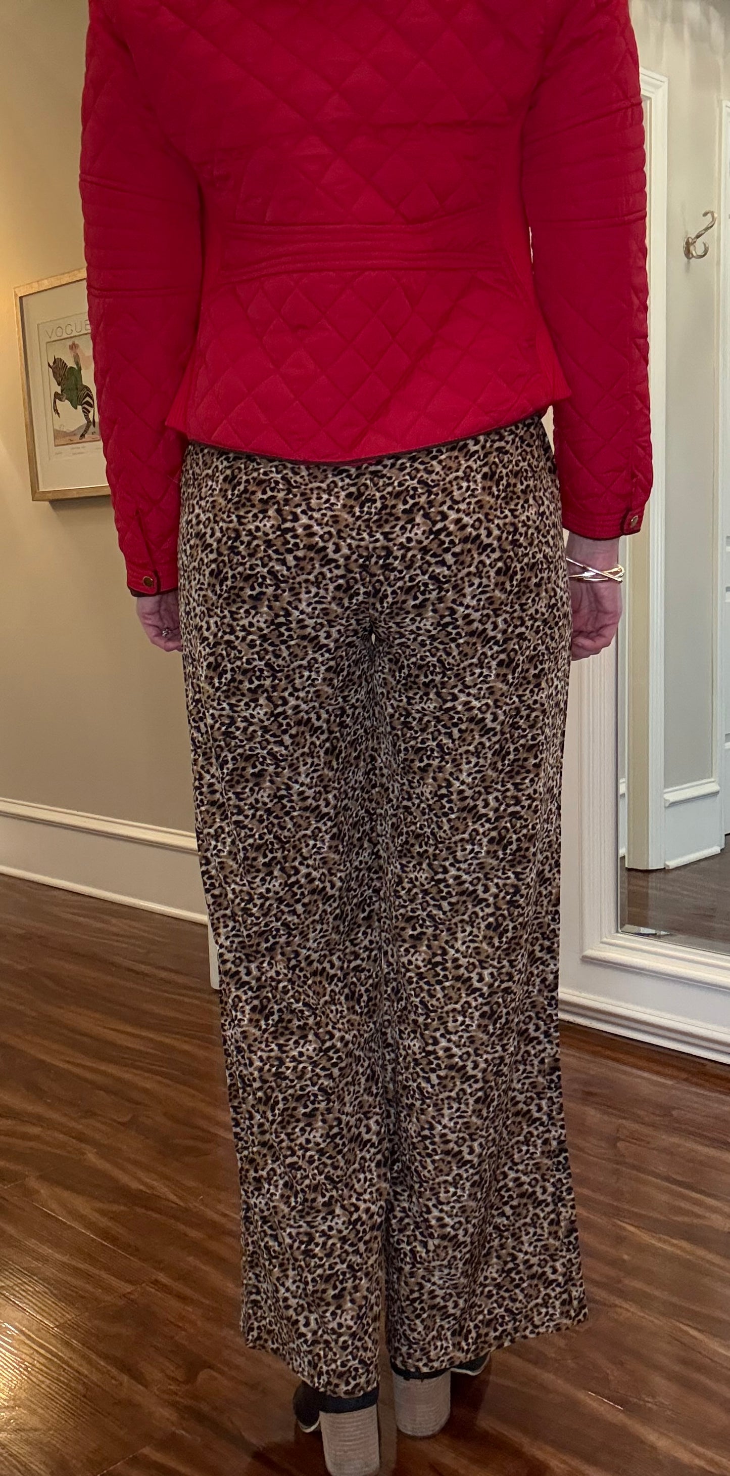 ACTIVE BASIC DRAWSTRING LEOPARD PANT 11.3