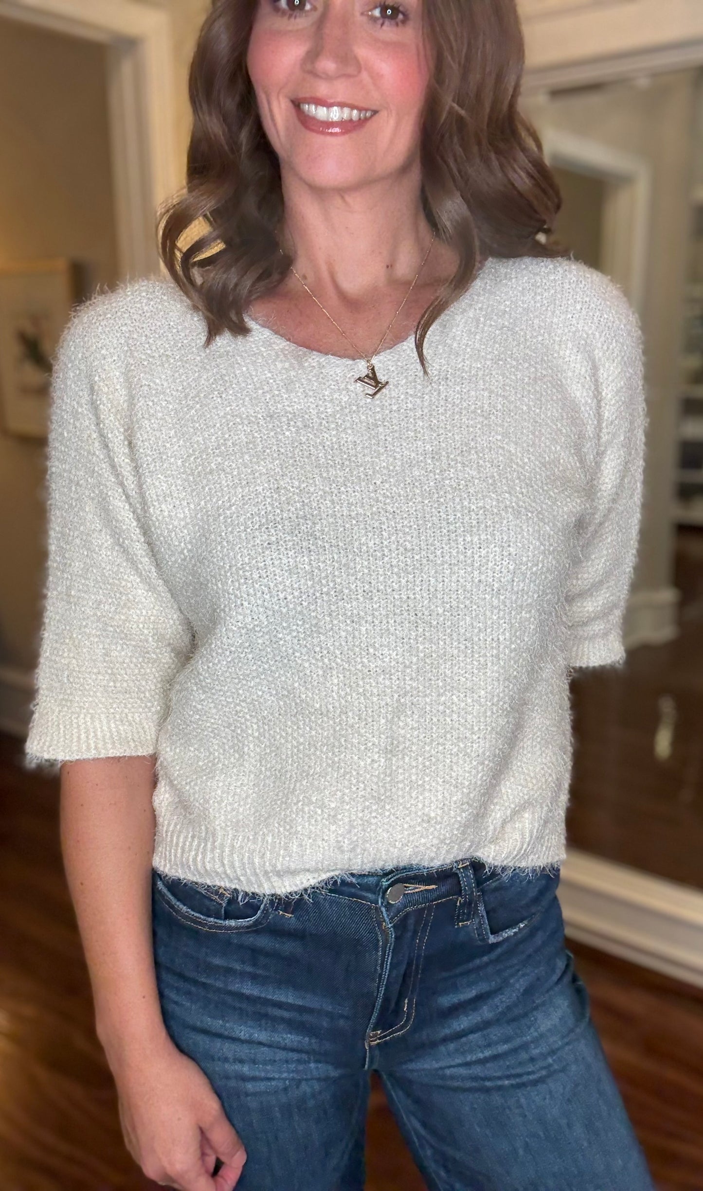 LOOK MODE EYELASH SWEATER (multiple colors) 8.26