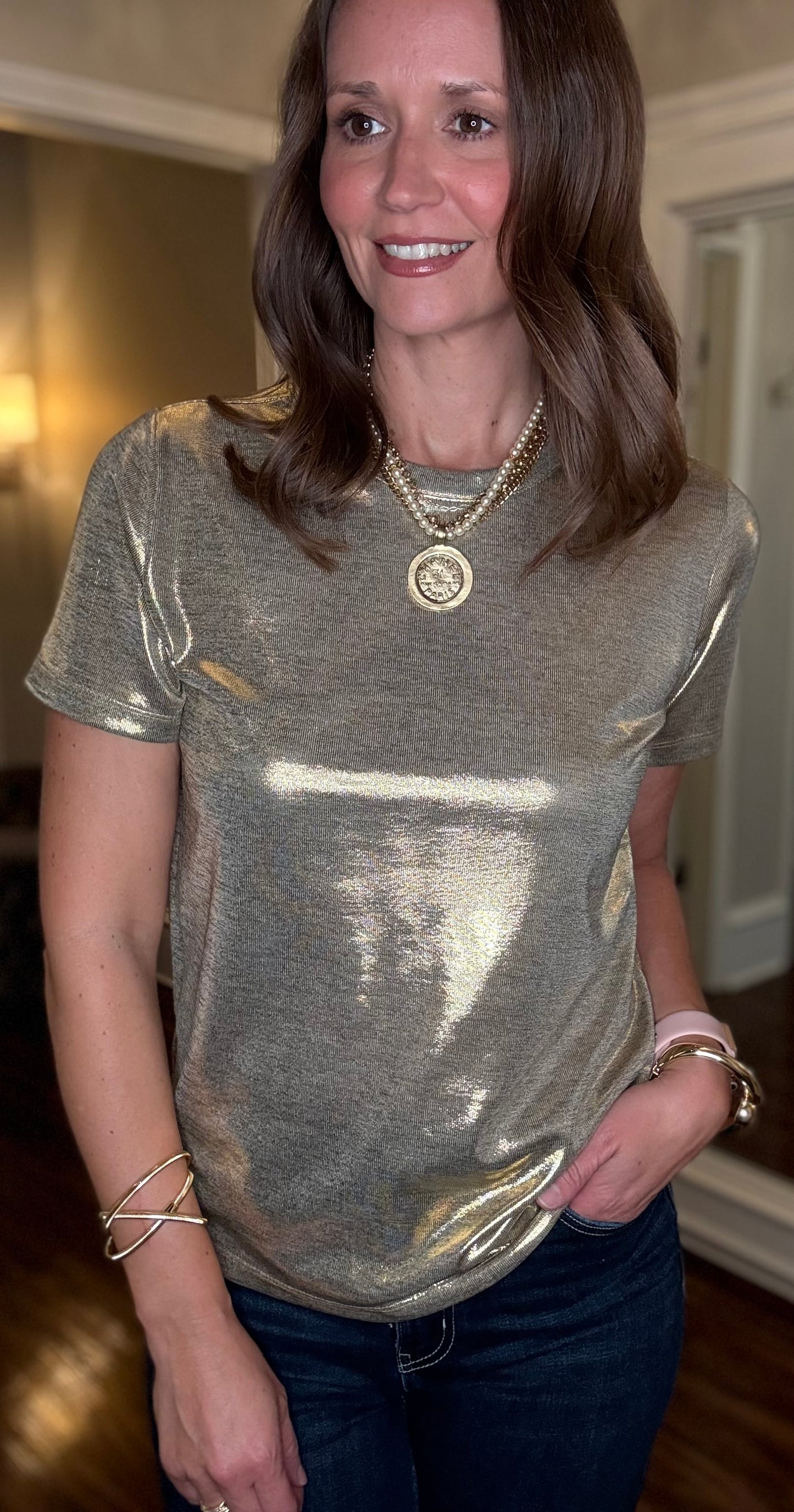 VELVET HEART LIQUID METAL TOP (multiple colors) 10.13