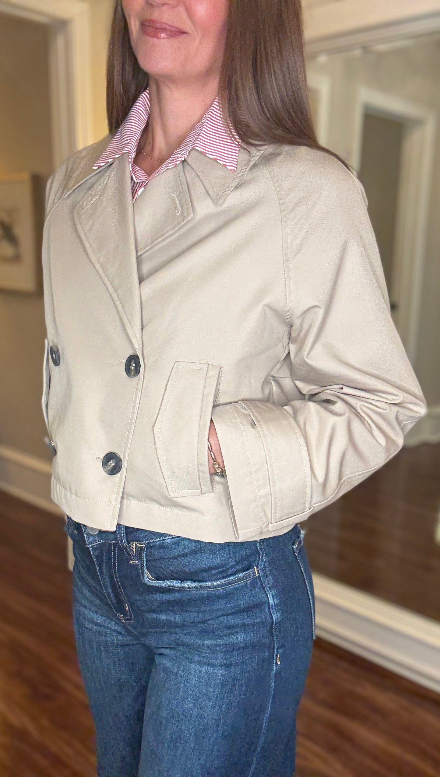 VELVET HEART TAN CROPPED JACKET 8.26