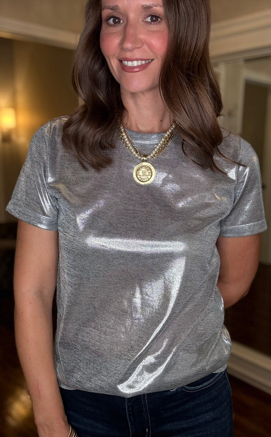 VELVET HEART LIQUID METAL TOP (multiple colors) 10.13