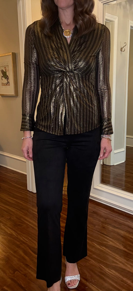 LYSSE JESSE BLACK VEGAN SUEDE PANT 10.21