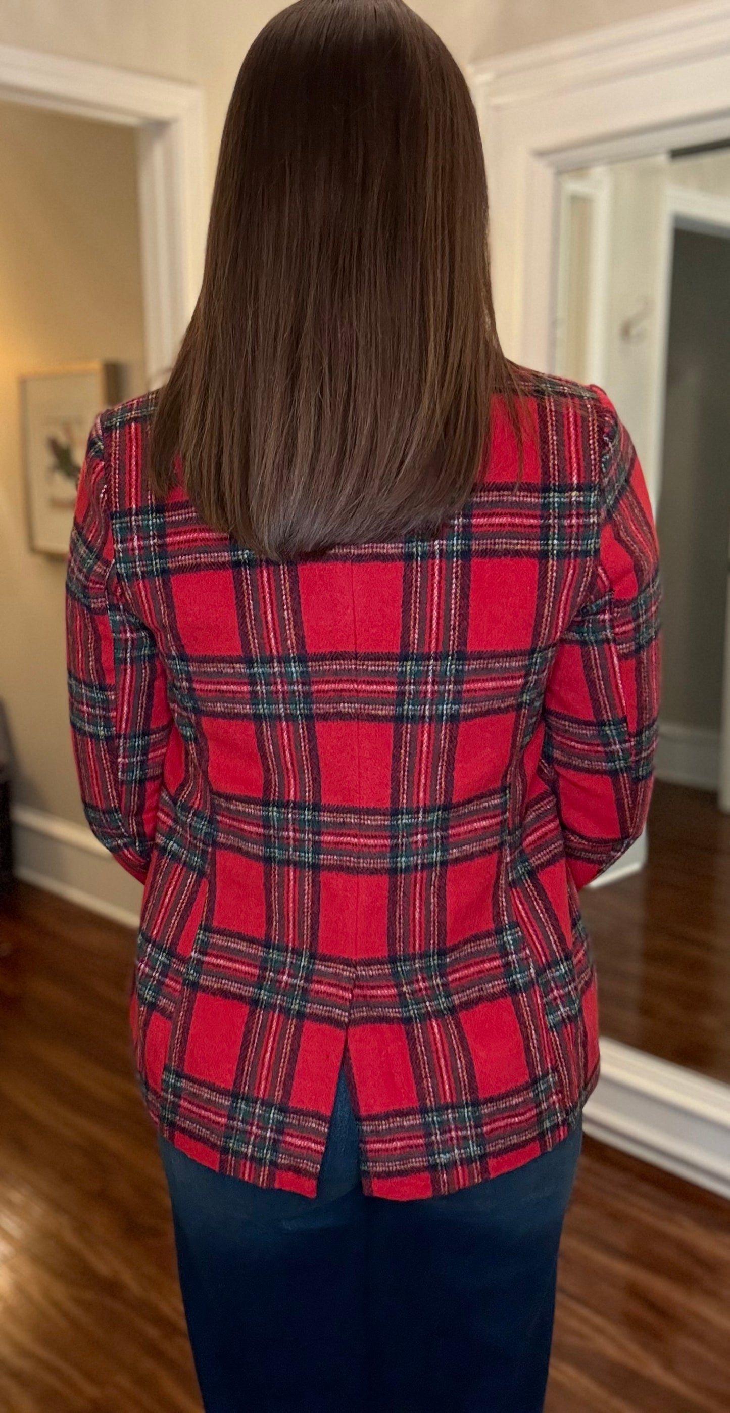 TARTAN PLAID FLANNEL BLAZER 10.2