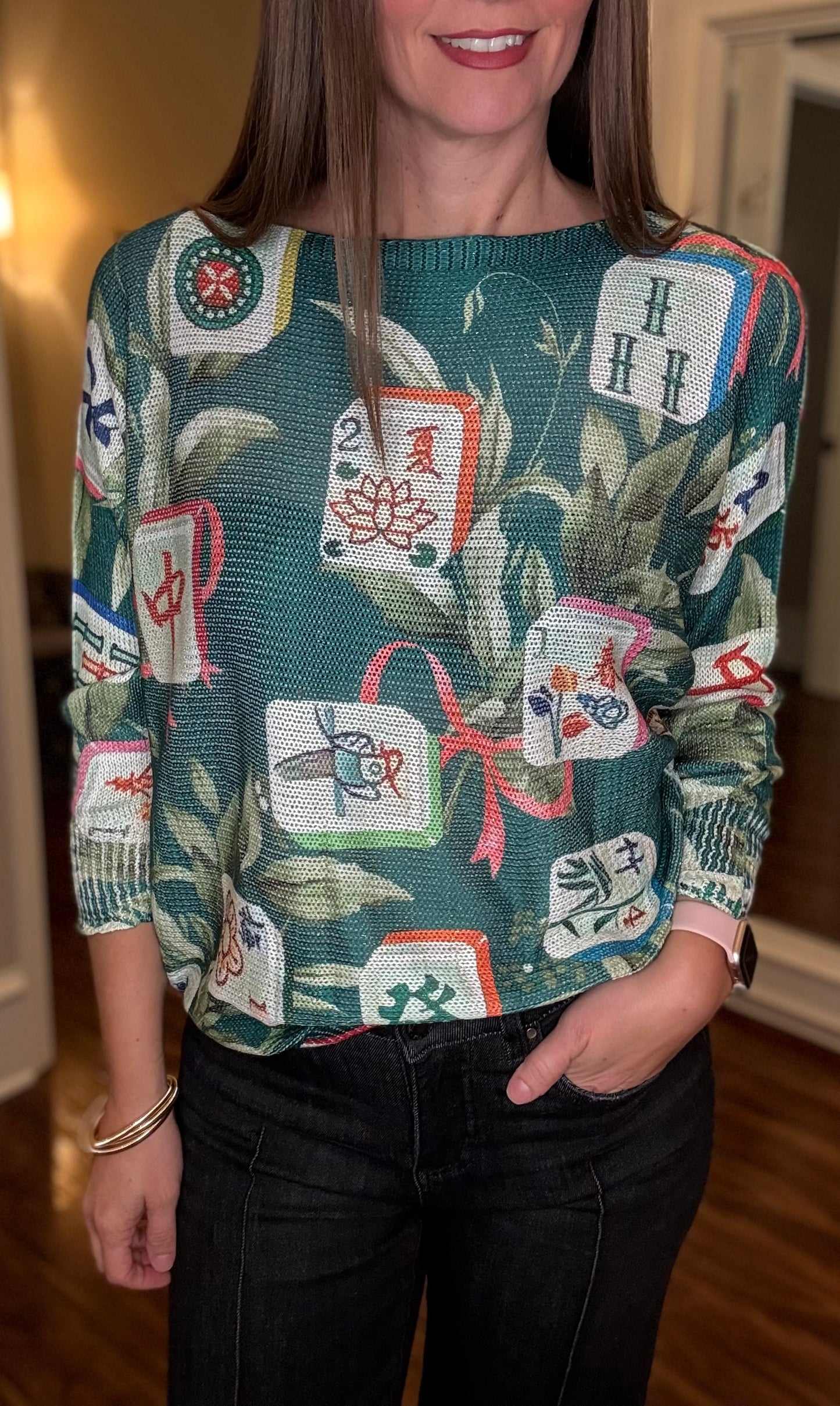 BRAND BAZAR DESIGNER MAHJONG SWEATER 10.21