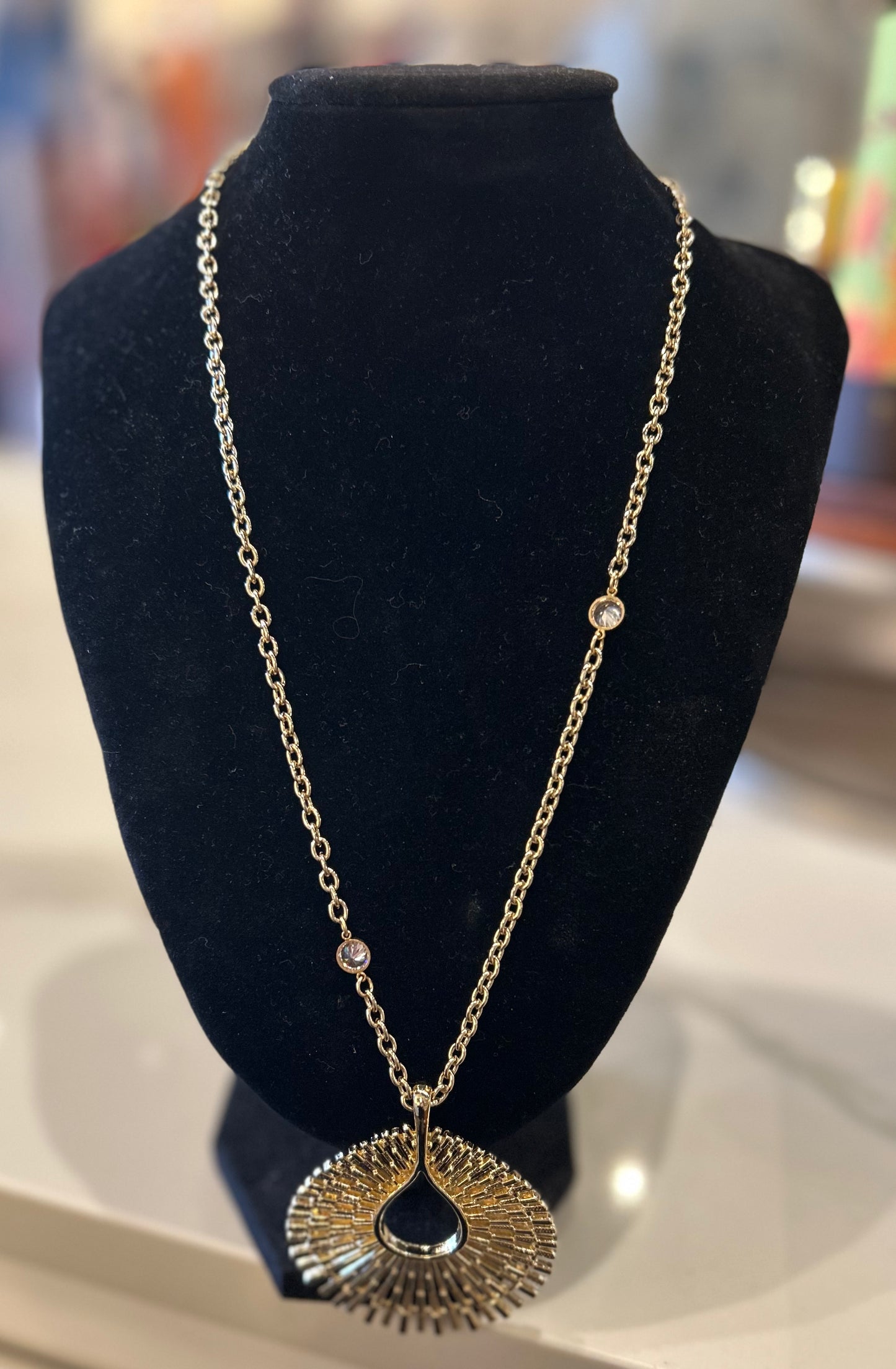 L GEORGE PEACOCK PENDANT