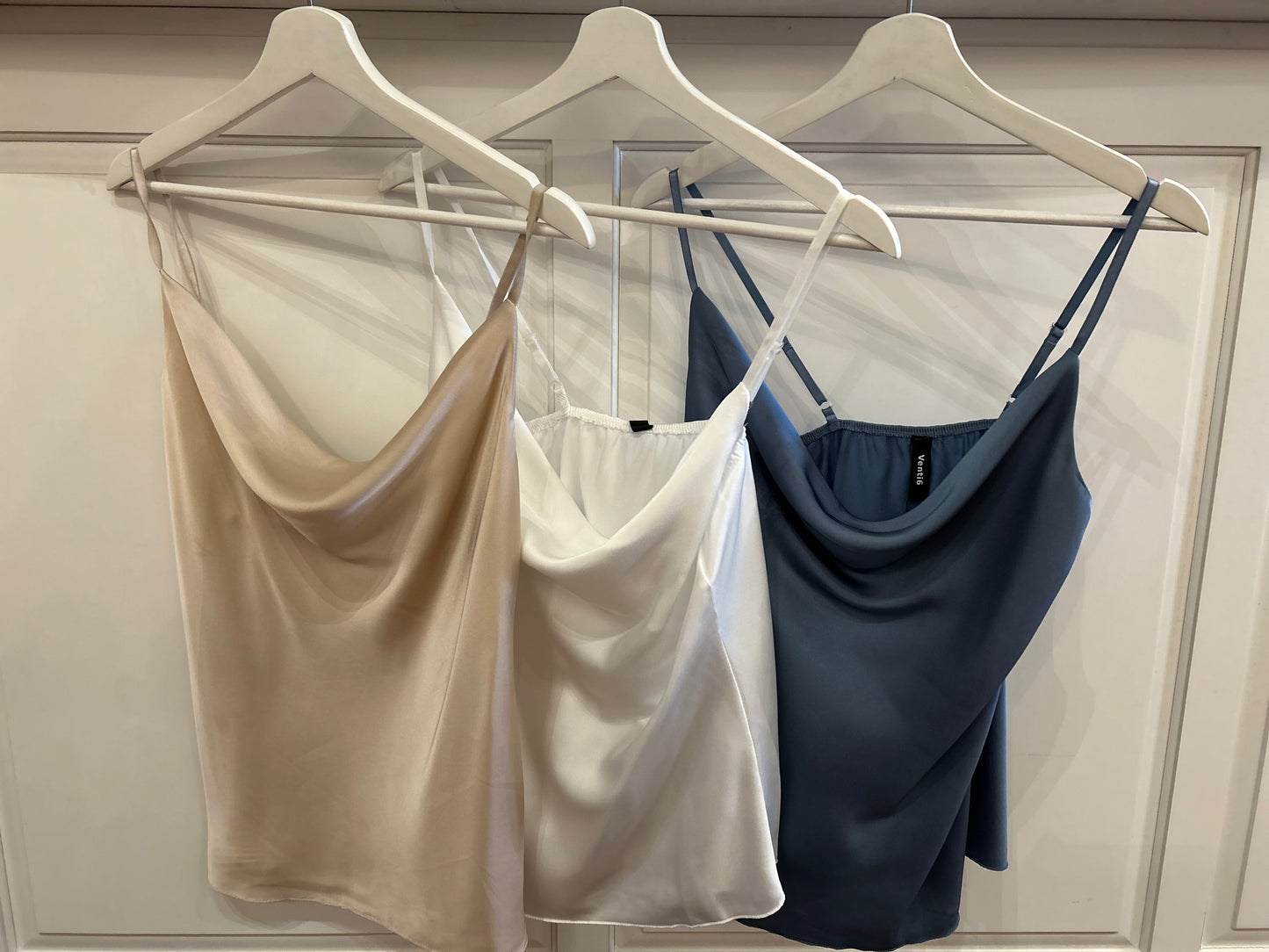 SATIN COWL FRONT CAMI